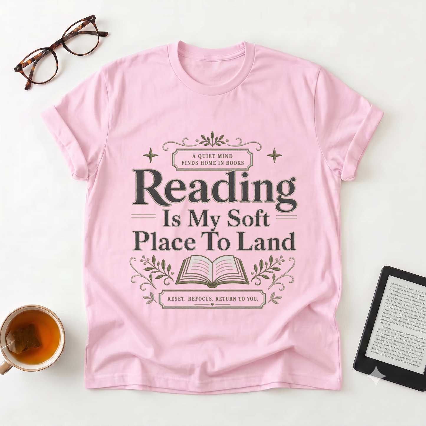 Reading Is My Soft Place To Land T-Shirt