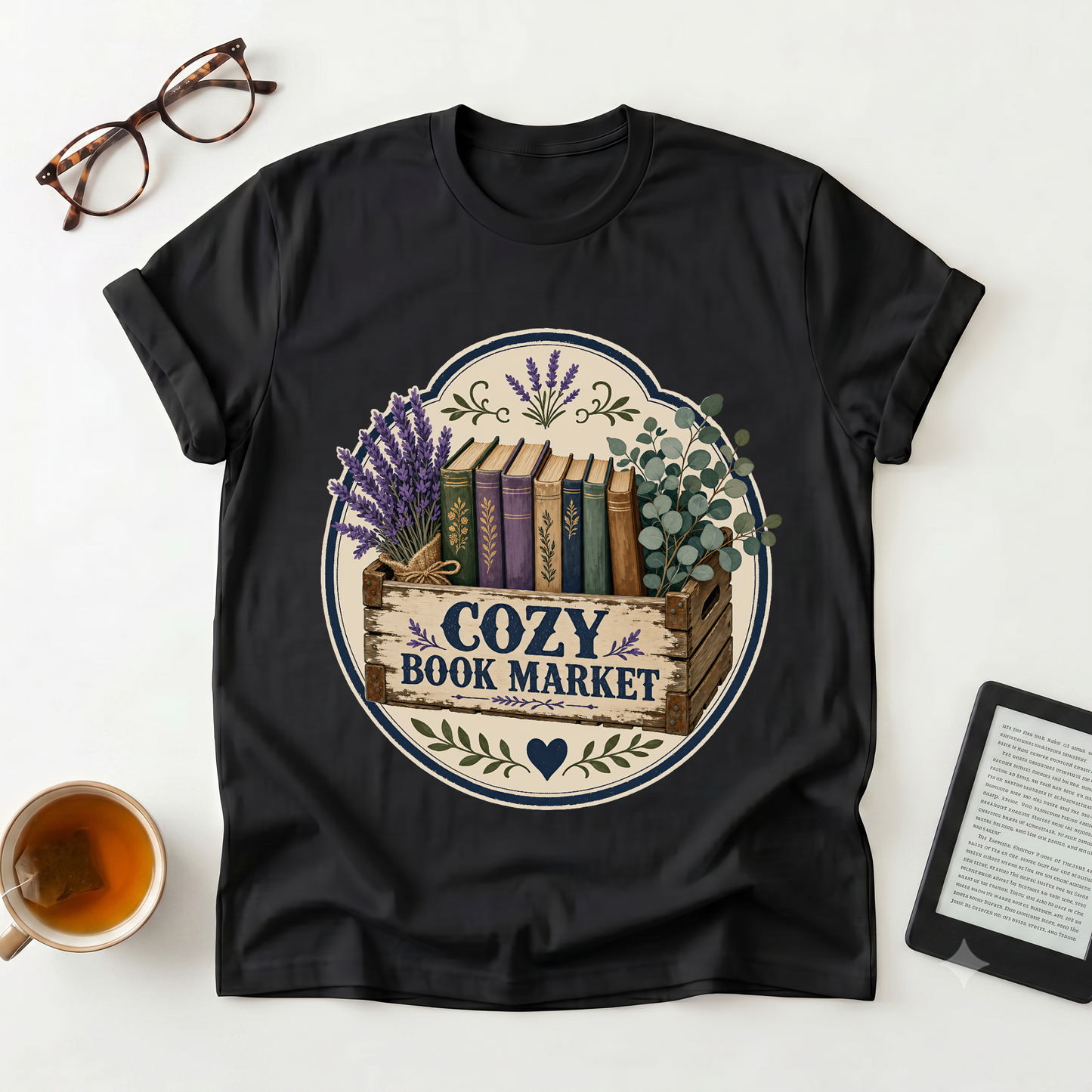 Cozy Book Market T-Shirt