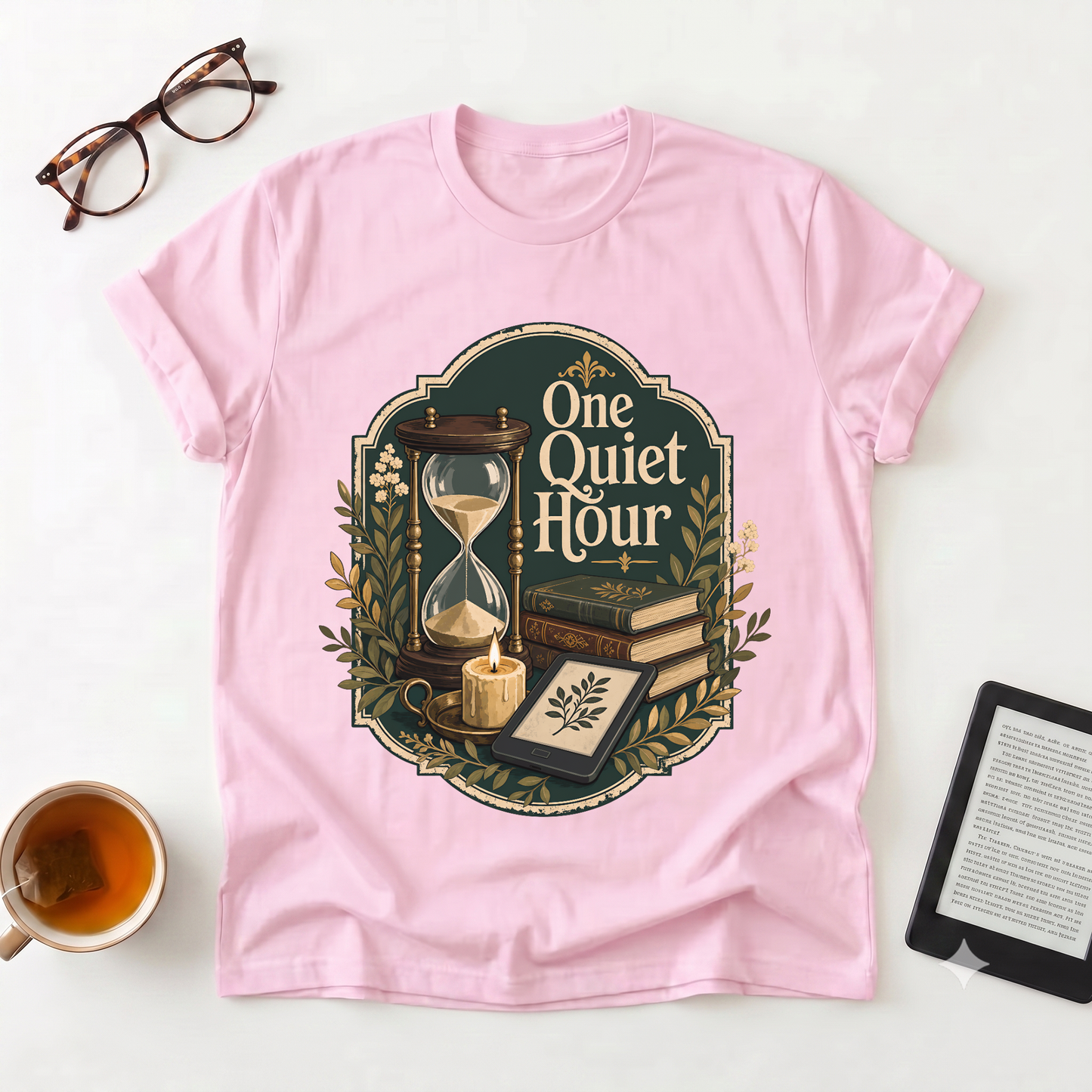 One Quiet Hour T-Shirt — Vintage Reading Hour Graphic Tee