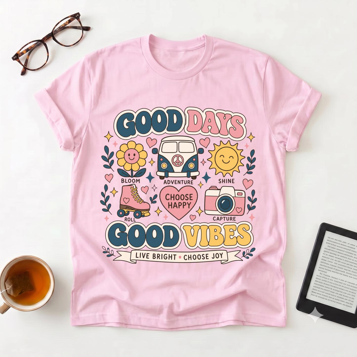 Good Days Good Vibes Graphic T-Shirt
