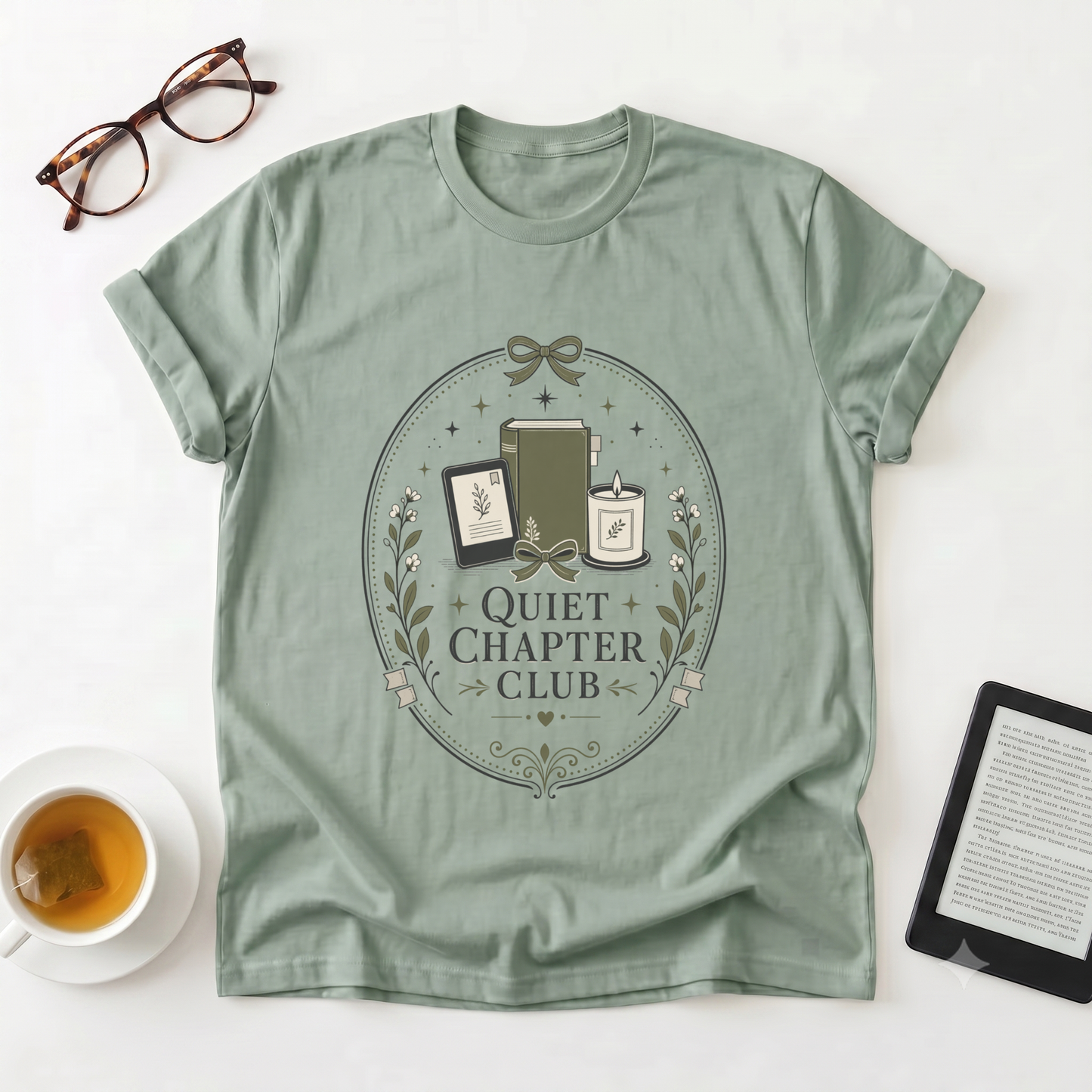 Quiet Chapter Club T-Shirt — Book Lover Tee