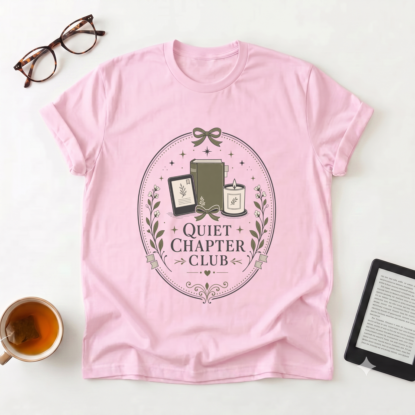 Quiet Chapter Club T-Shirt — Book Lover Tee