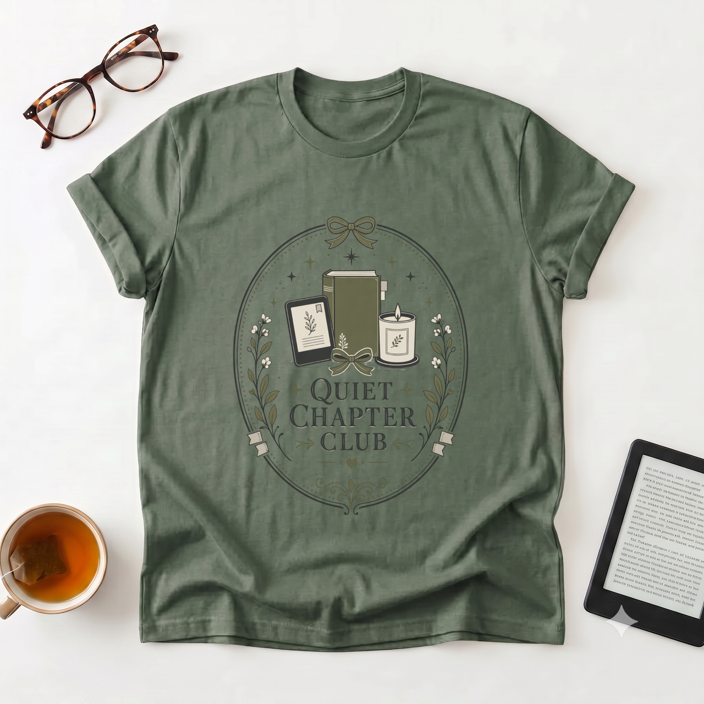 Quiet Chapter Club T-Shirt — Book Lover Tee