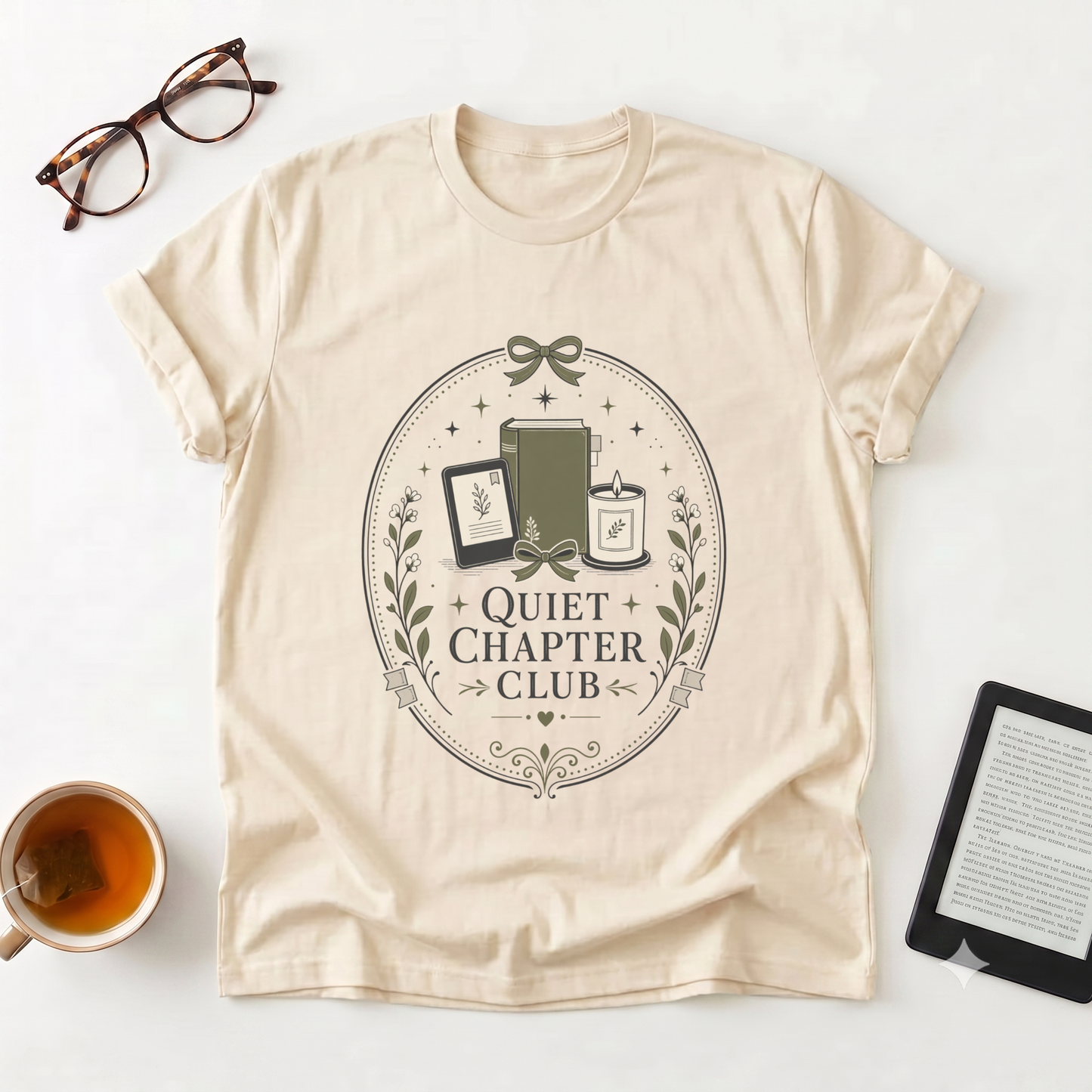 Quiet Chapter Club T-Shirt — Book Lover Tee