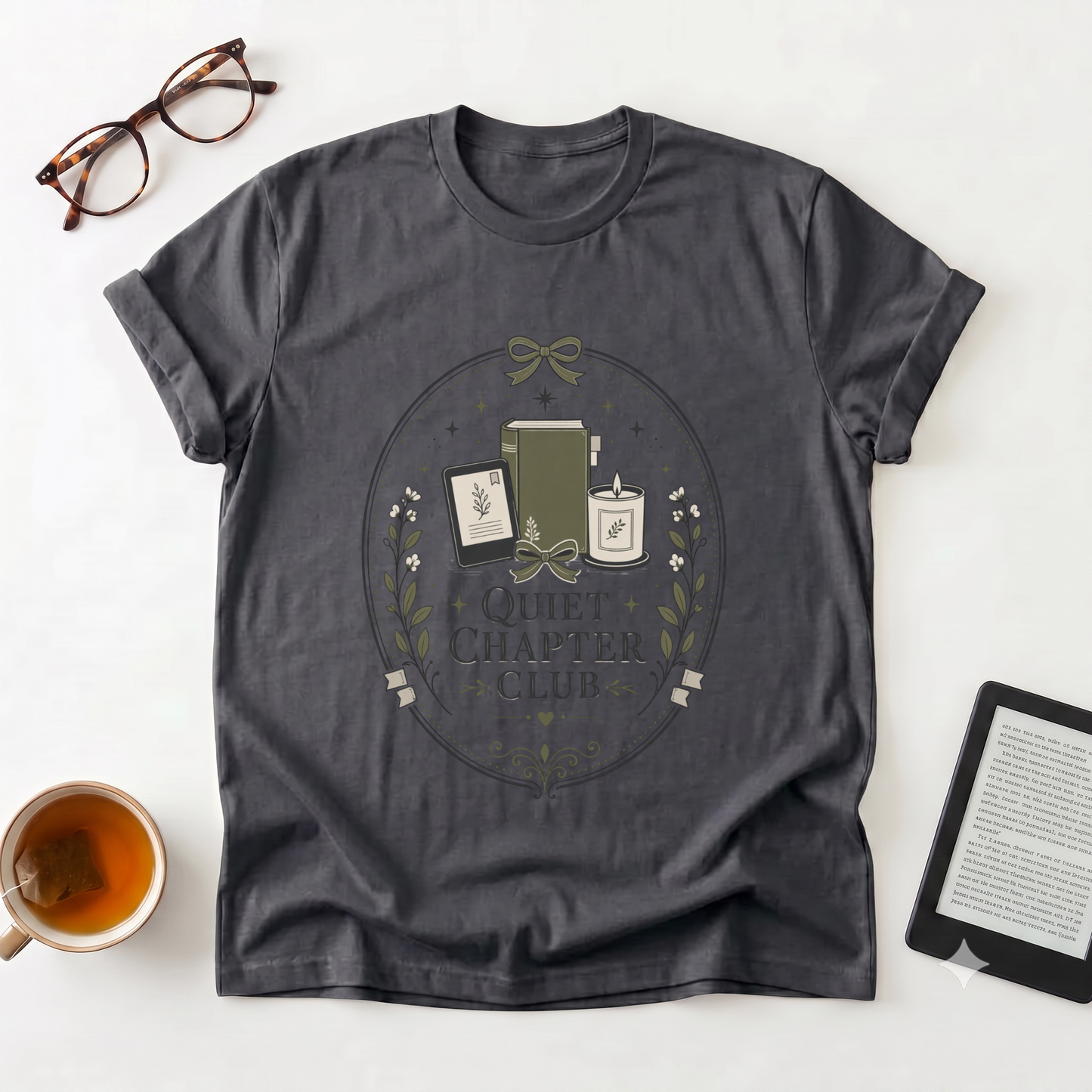 Quiet Chapter Club T-Shirt — Book Lover Tee