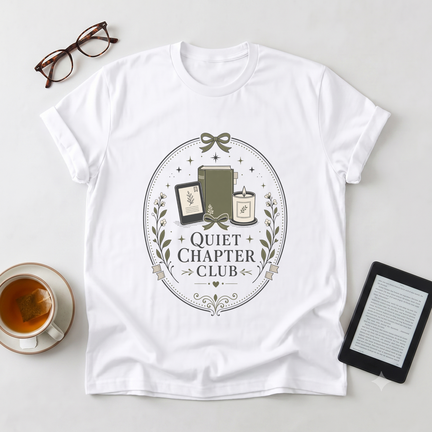 Quiet Chapter Club T-Shirt — Book Lover Tee