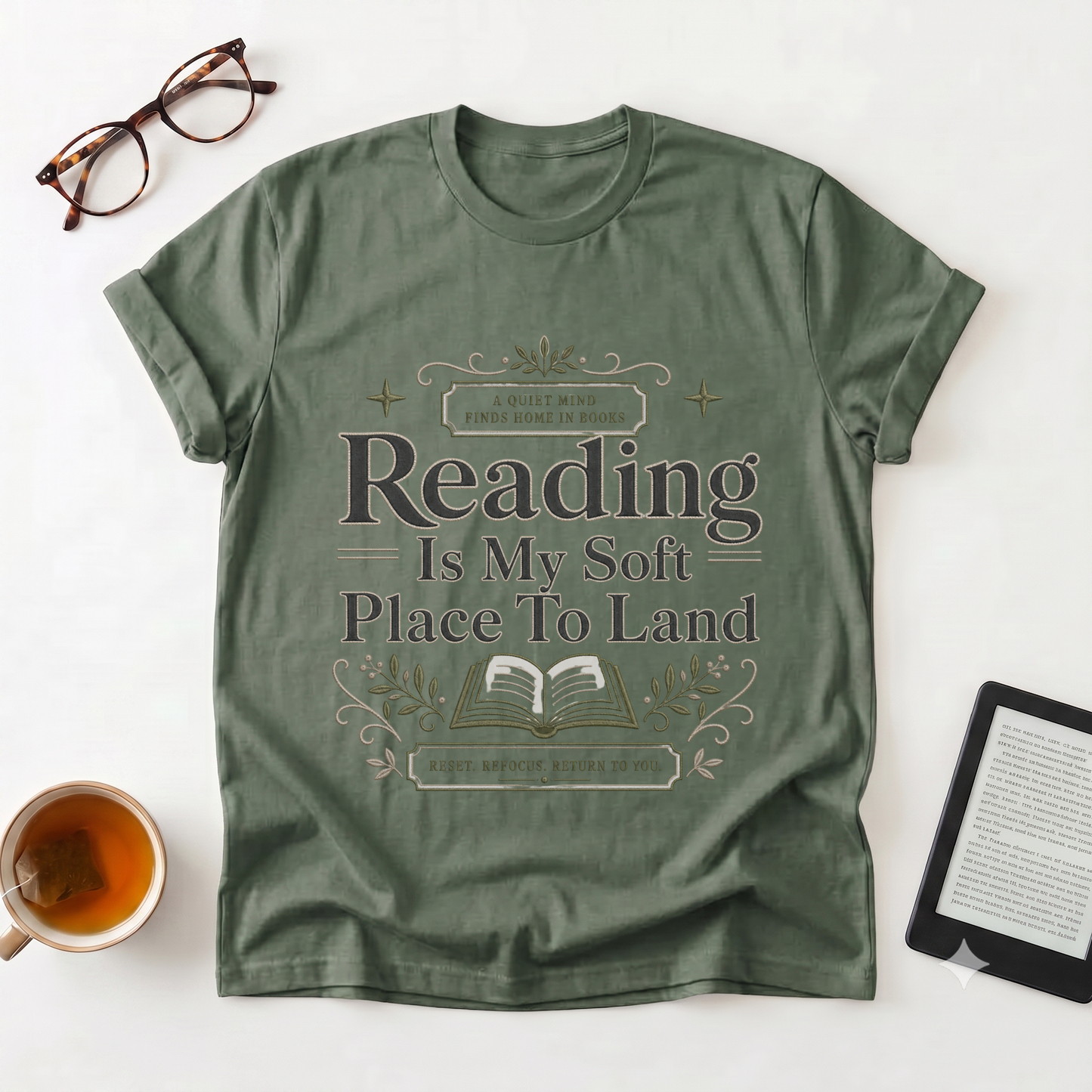 Reading Is My Soft Place To Land T-Shirt