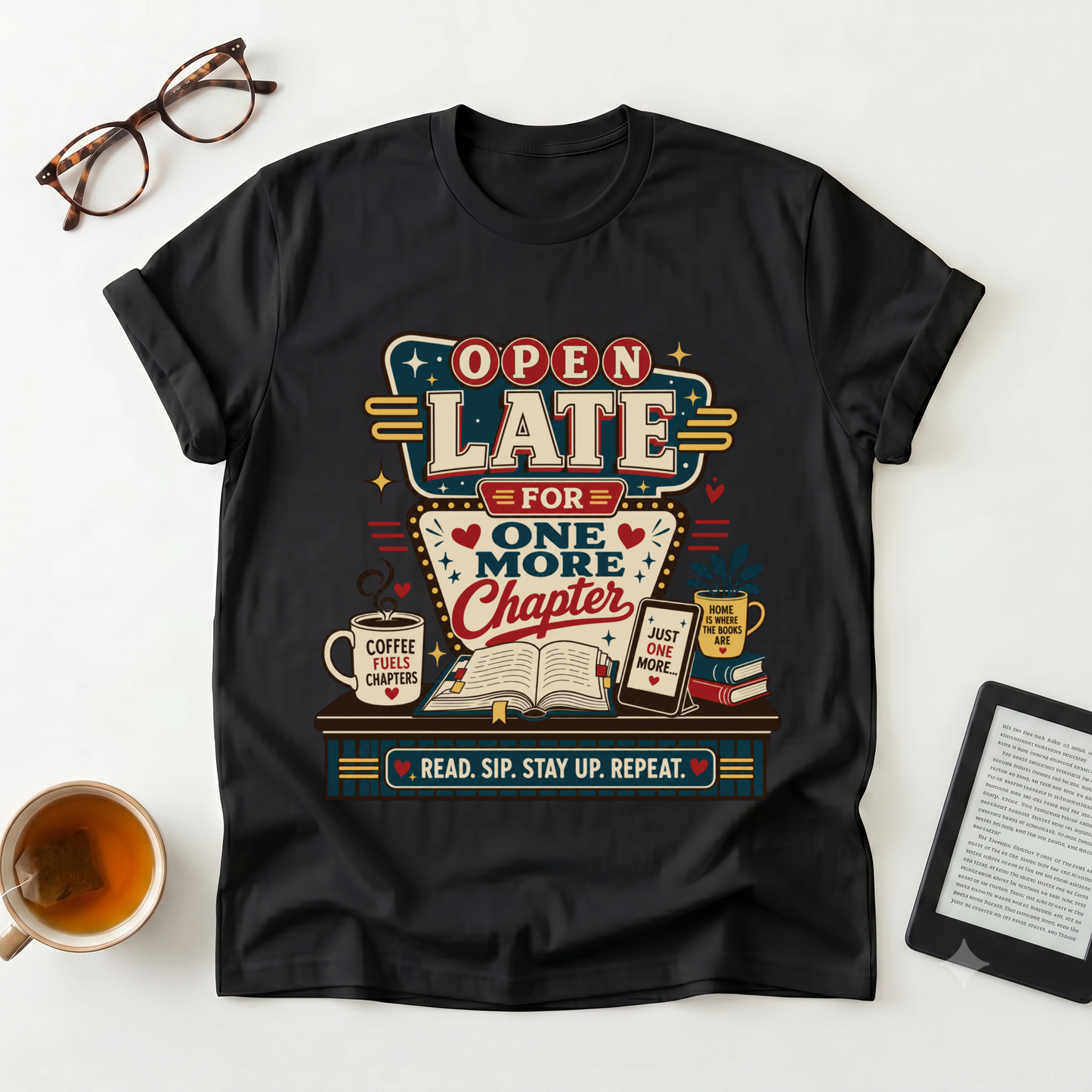 Open Late For One More Chapter T-Shirt