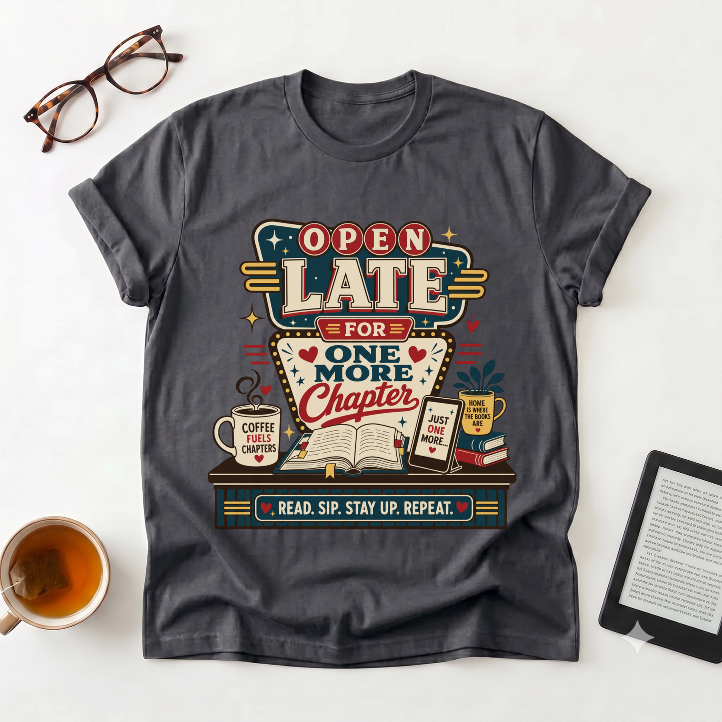 Open Late For One More Chapter T-Shirt