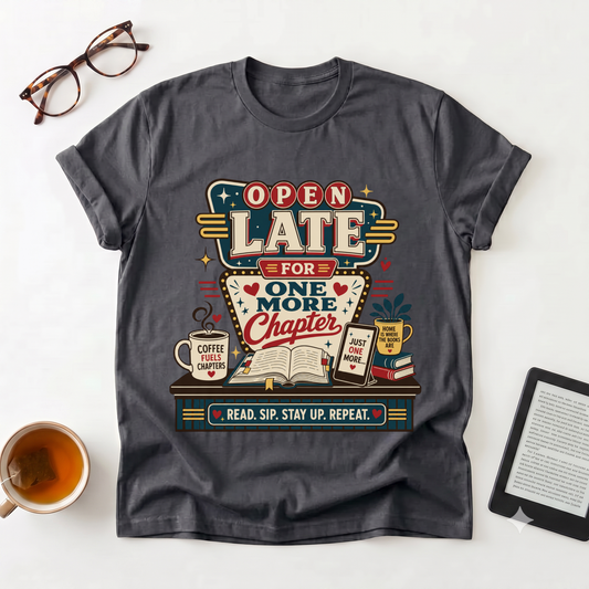 Open Late For One More Chapter T-Shirt