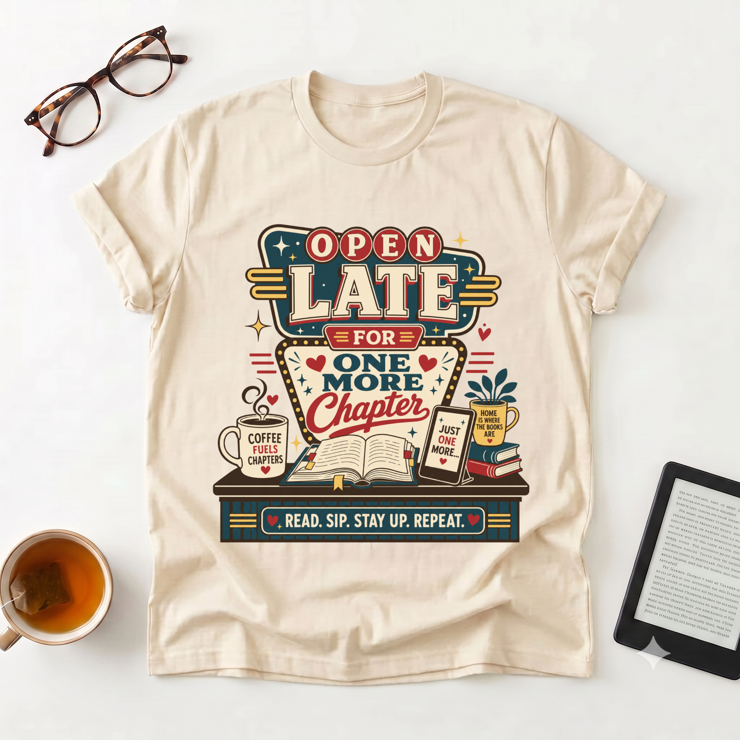 Open Late For One More Chapter T-Shirt