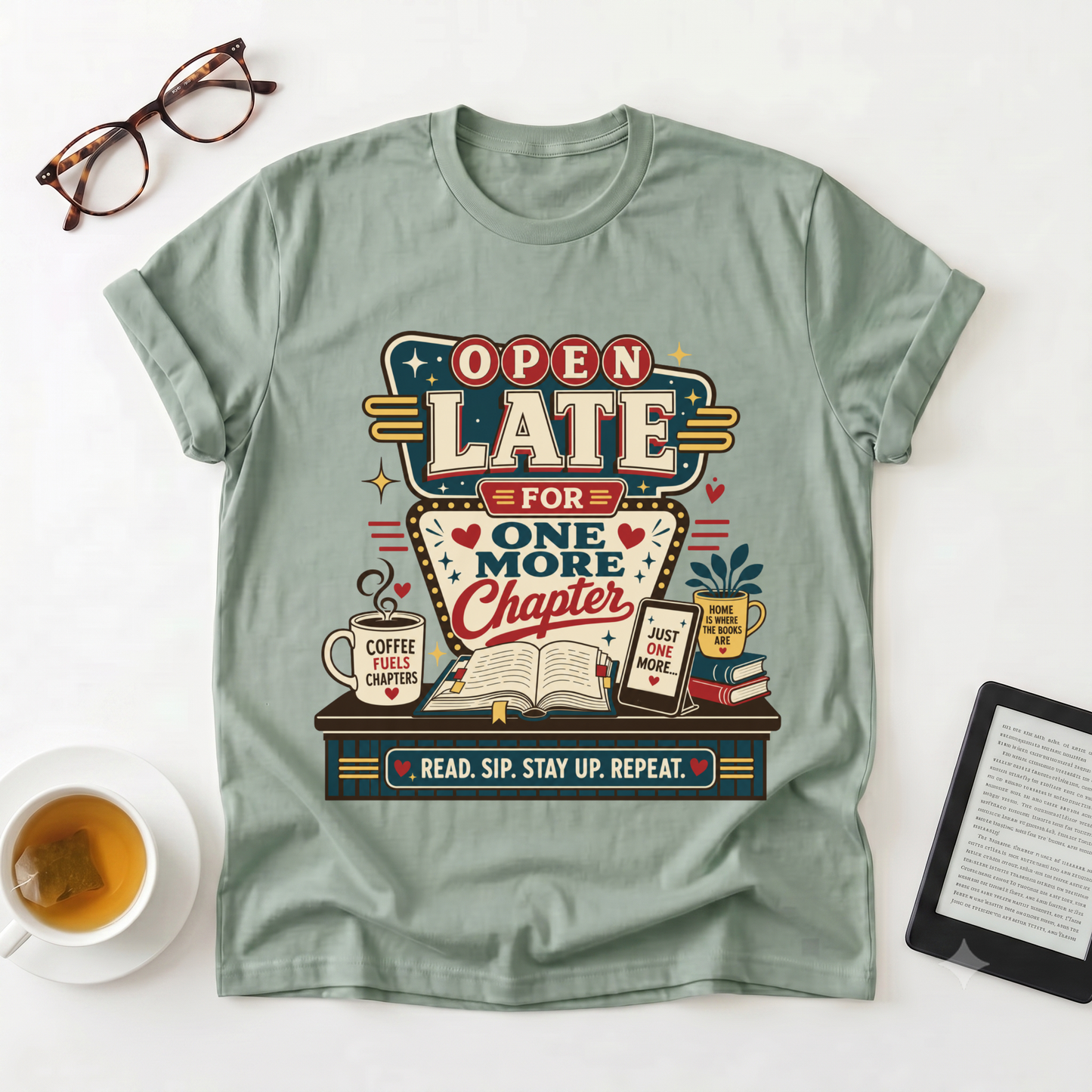 Open Late For One More Chapter T-Shirt