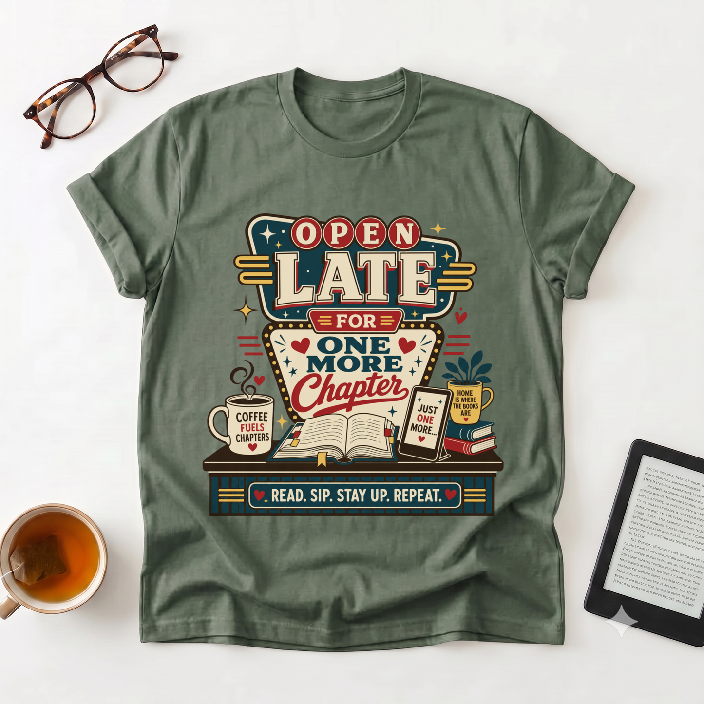 Open Late For One More Chapter T-Shirt