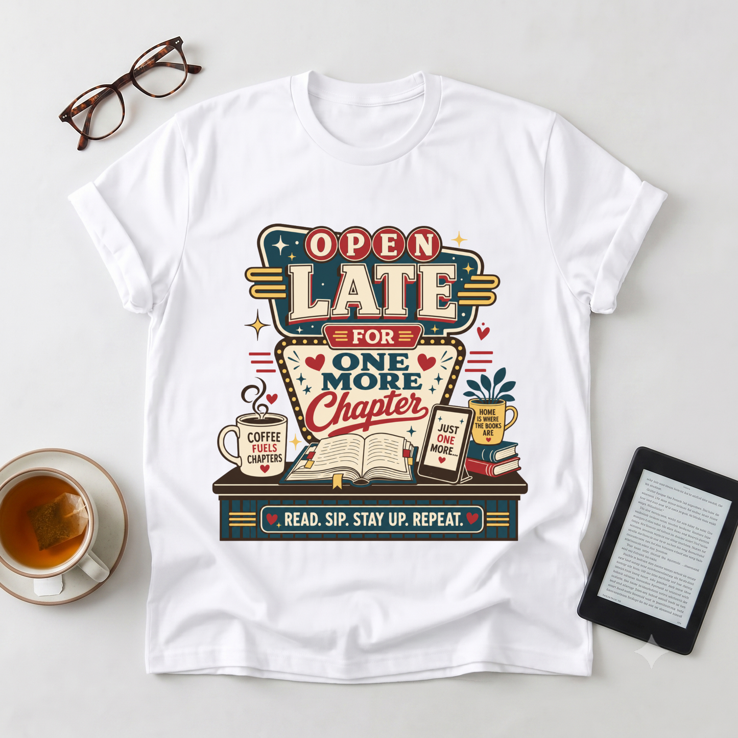 Open Late For One More Chapter T-Shirt