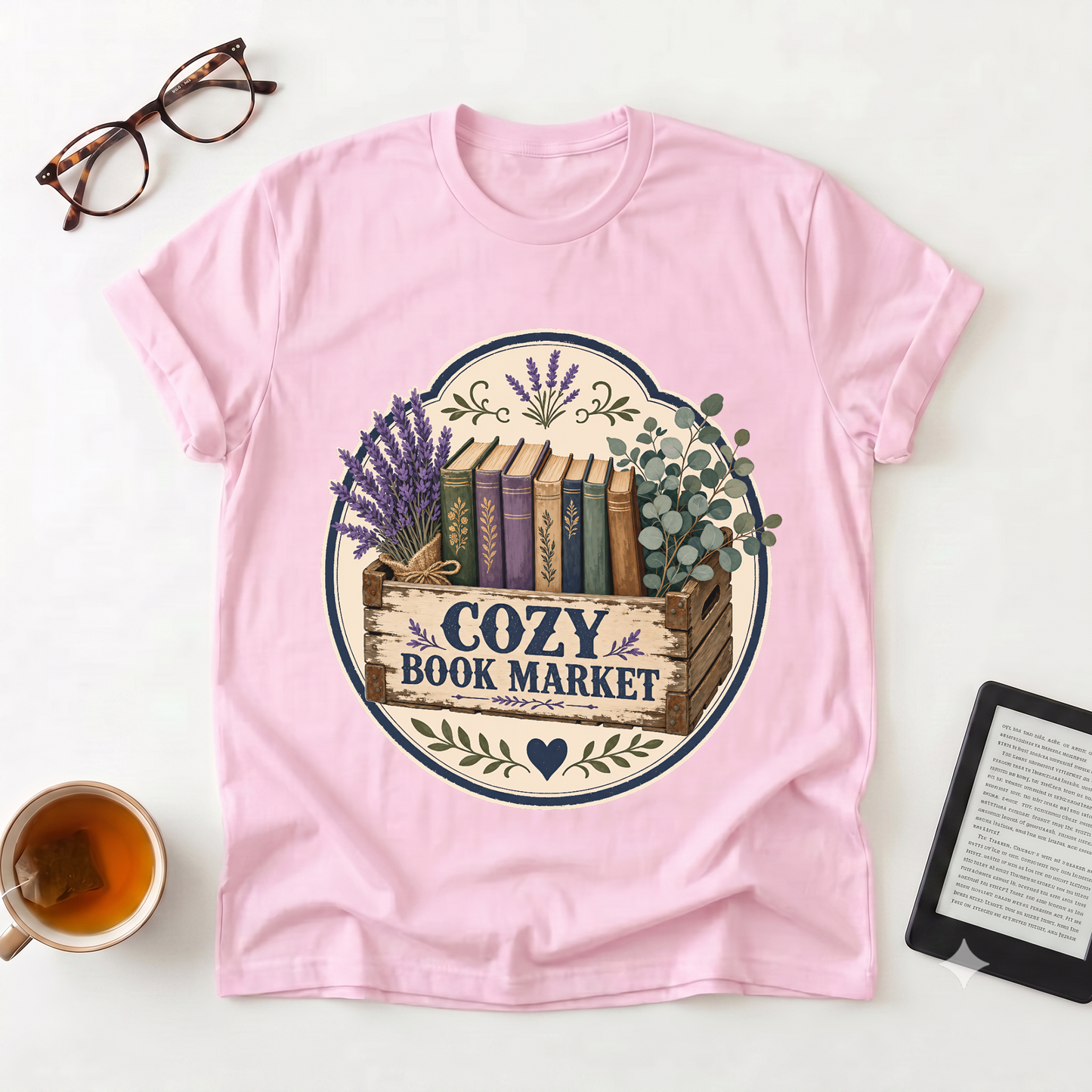 Cozy Book Market T-Shirt