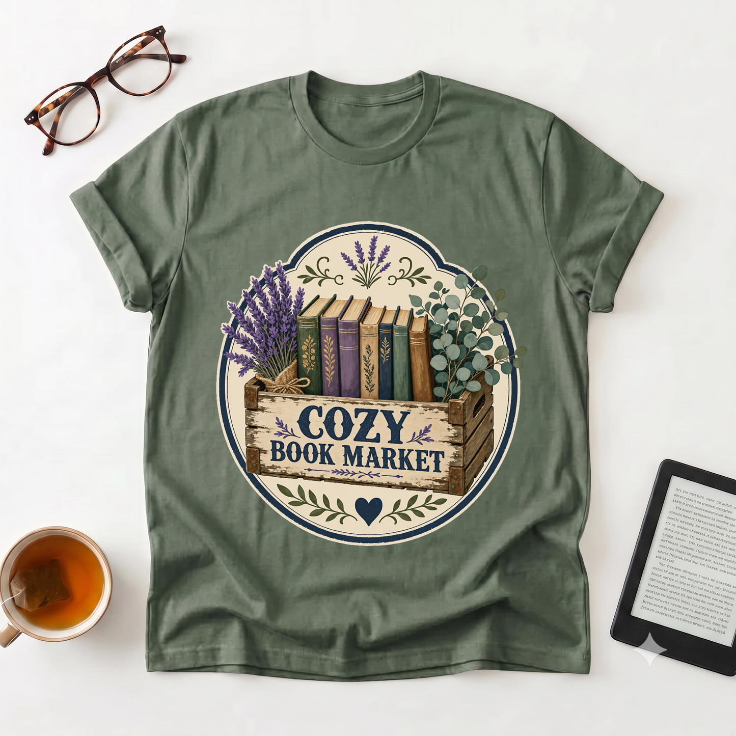 Cozy Book Market T-Shirt