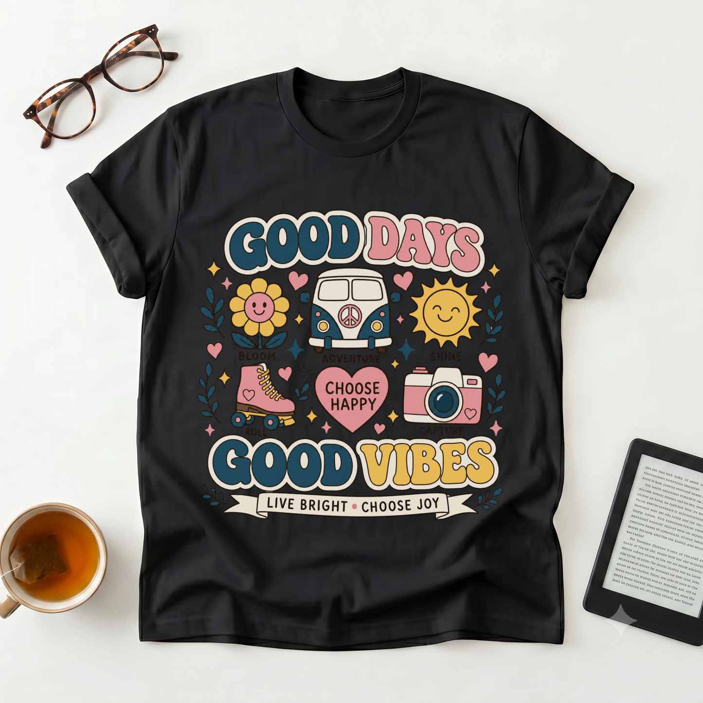 Good Days Good Vibes Graphic T-Shirt