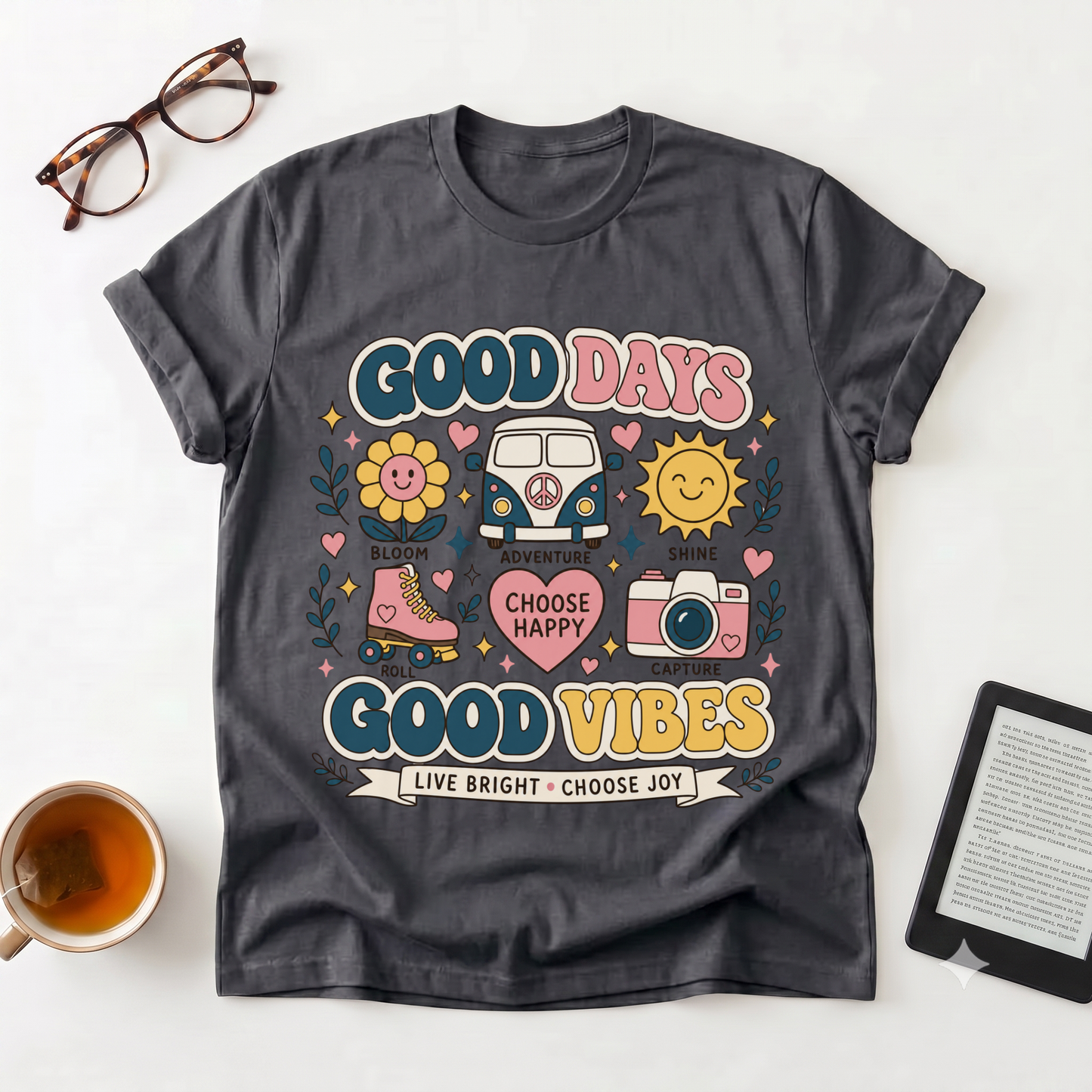 Good Days Good Vibes Graphic T-Shirt