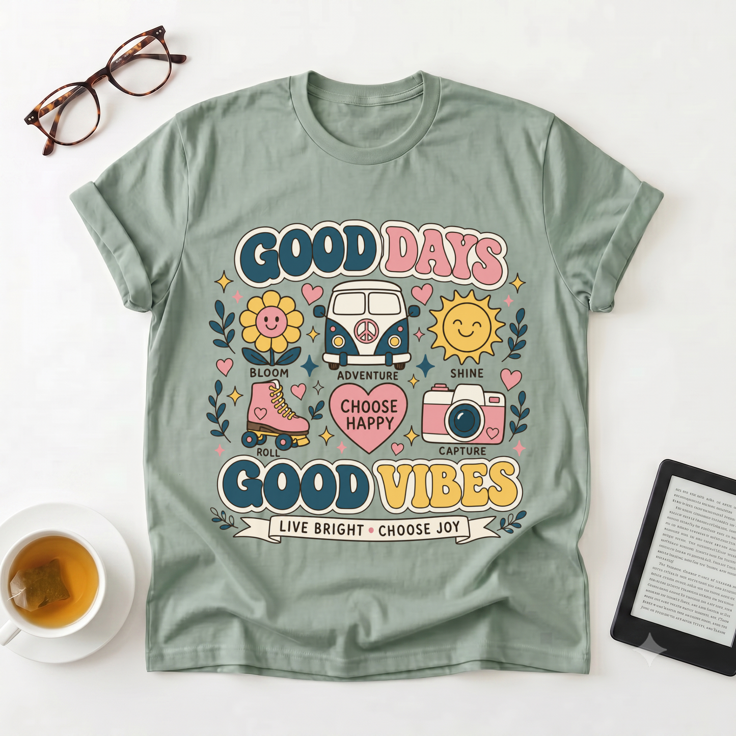 Good Days Good Vibes Graphic T-Shirt
