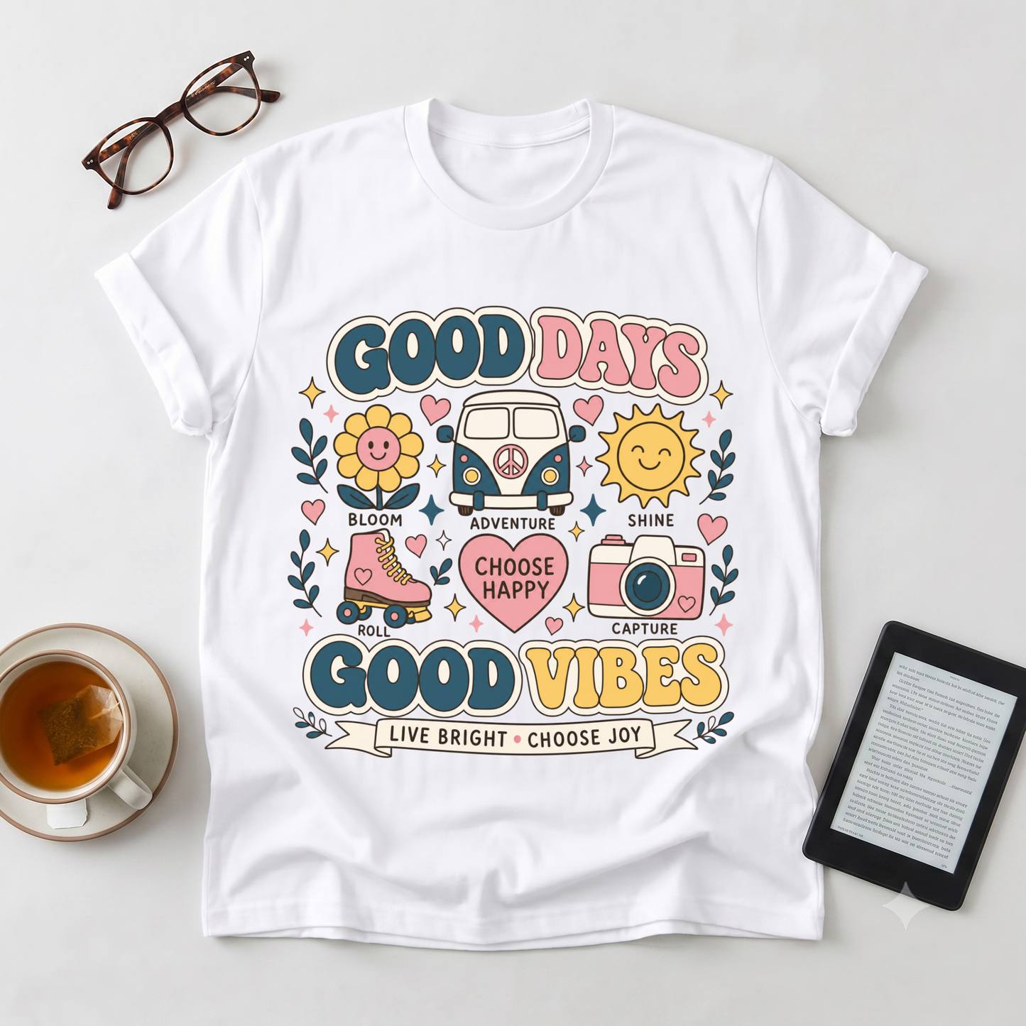Good Days Good Vibes Graphic T-Shirt