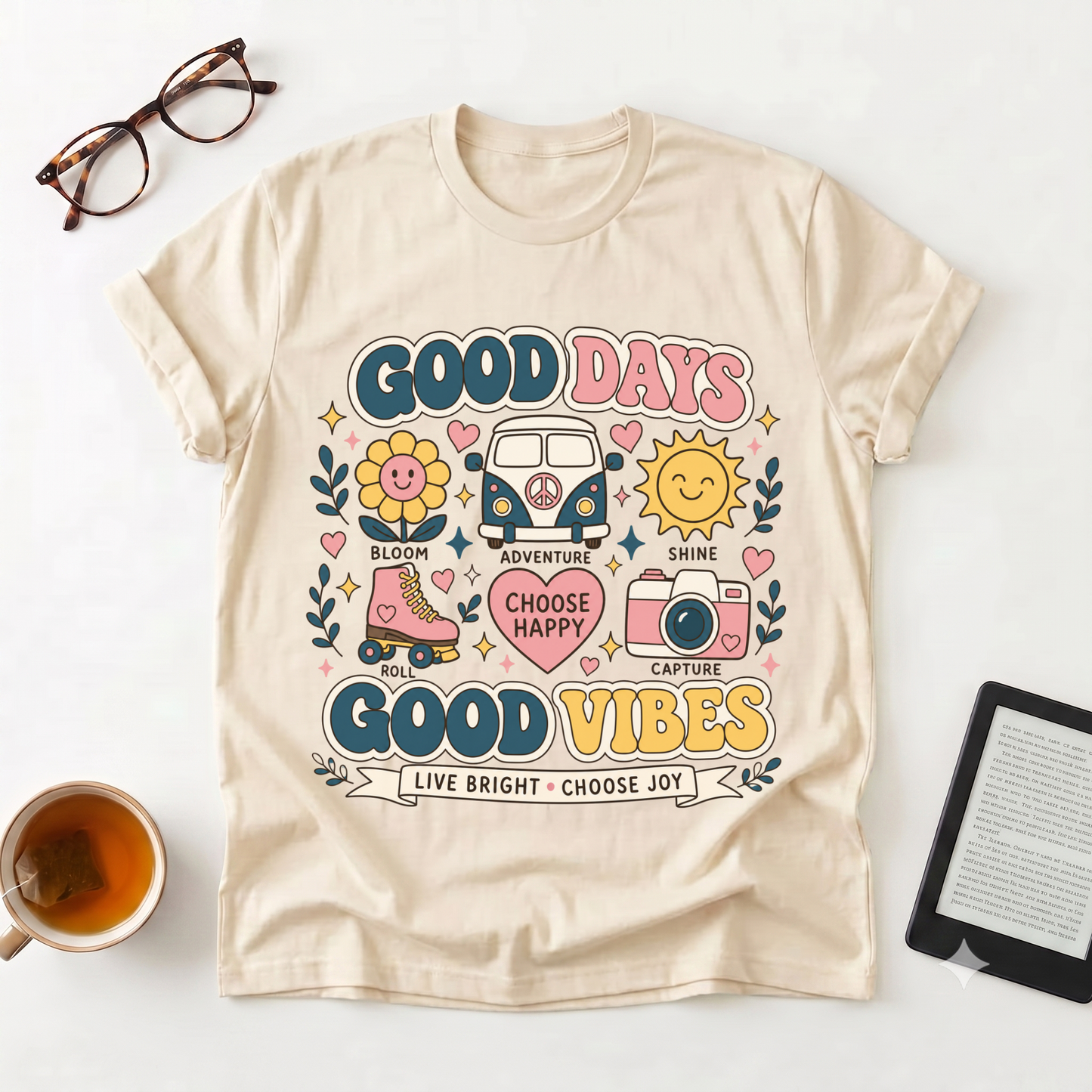 Good Days Good Vibes Graphic T-Shirt