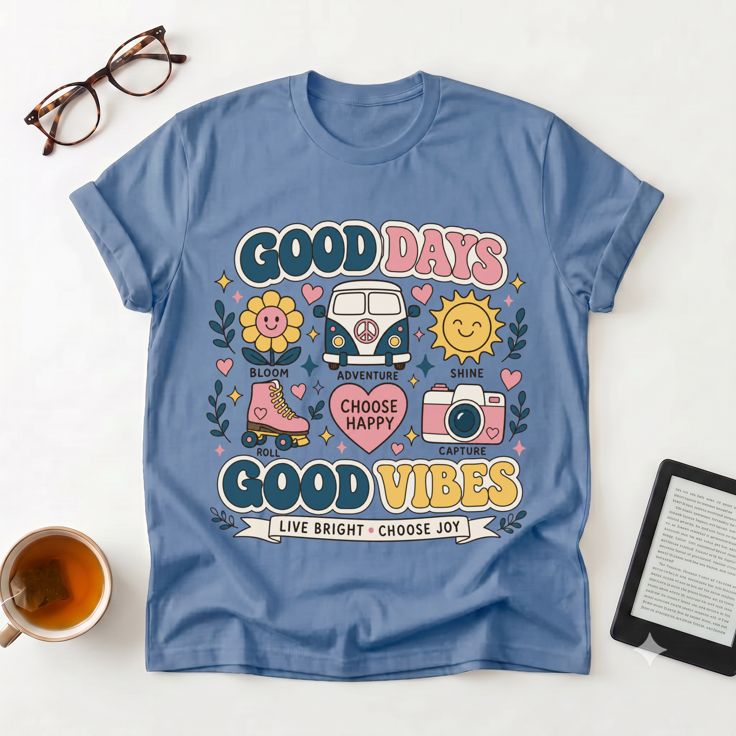 Good Days Good Vibes Graphic T-Shirt