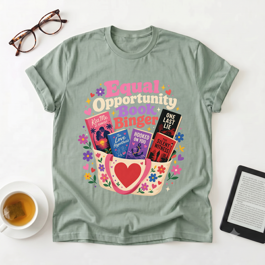 Equal Opportunity Book Binger T-Shirt