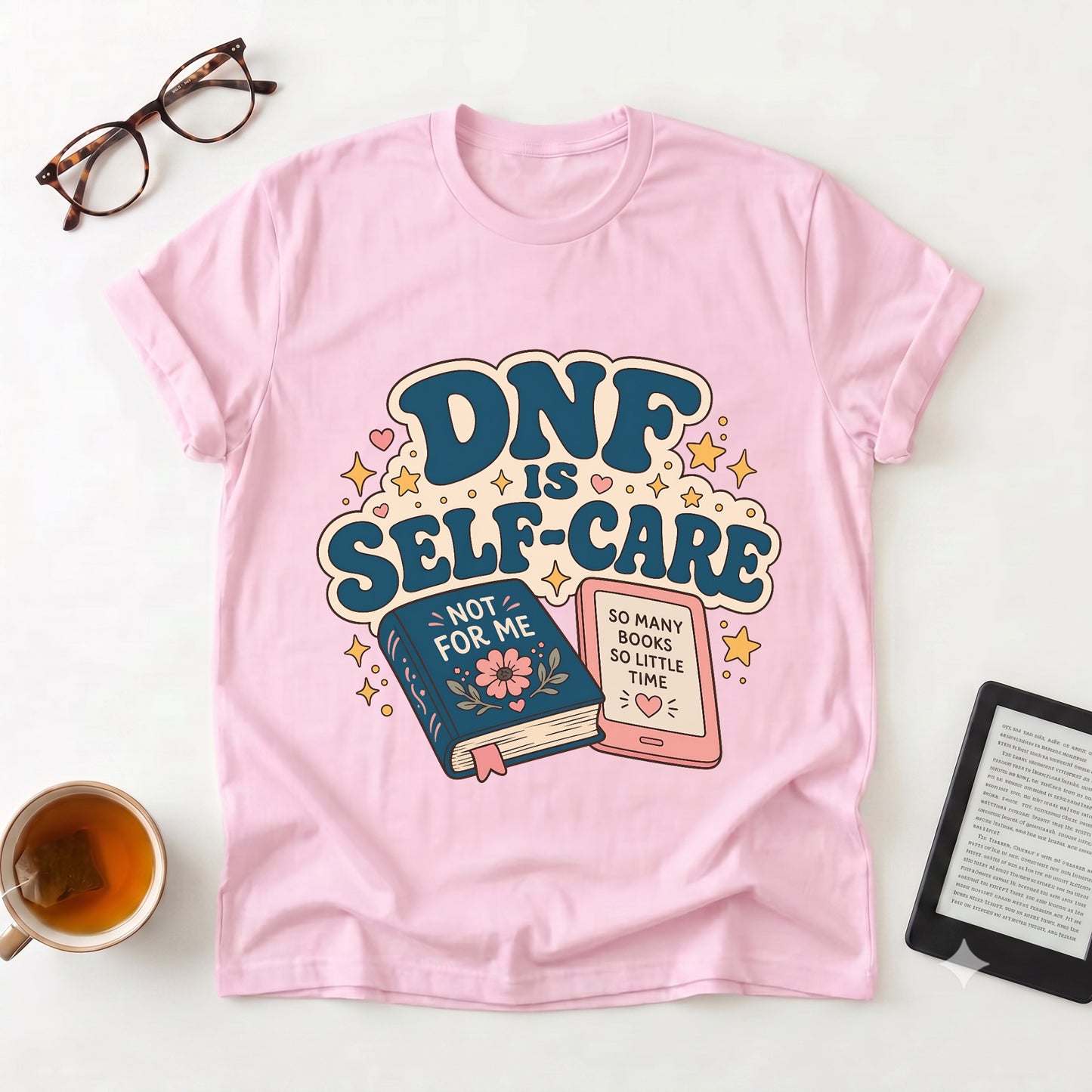 “DNF Is Self-Care” Bookish Graphic Tee