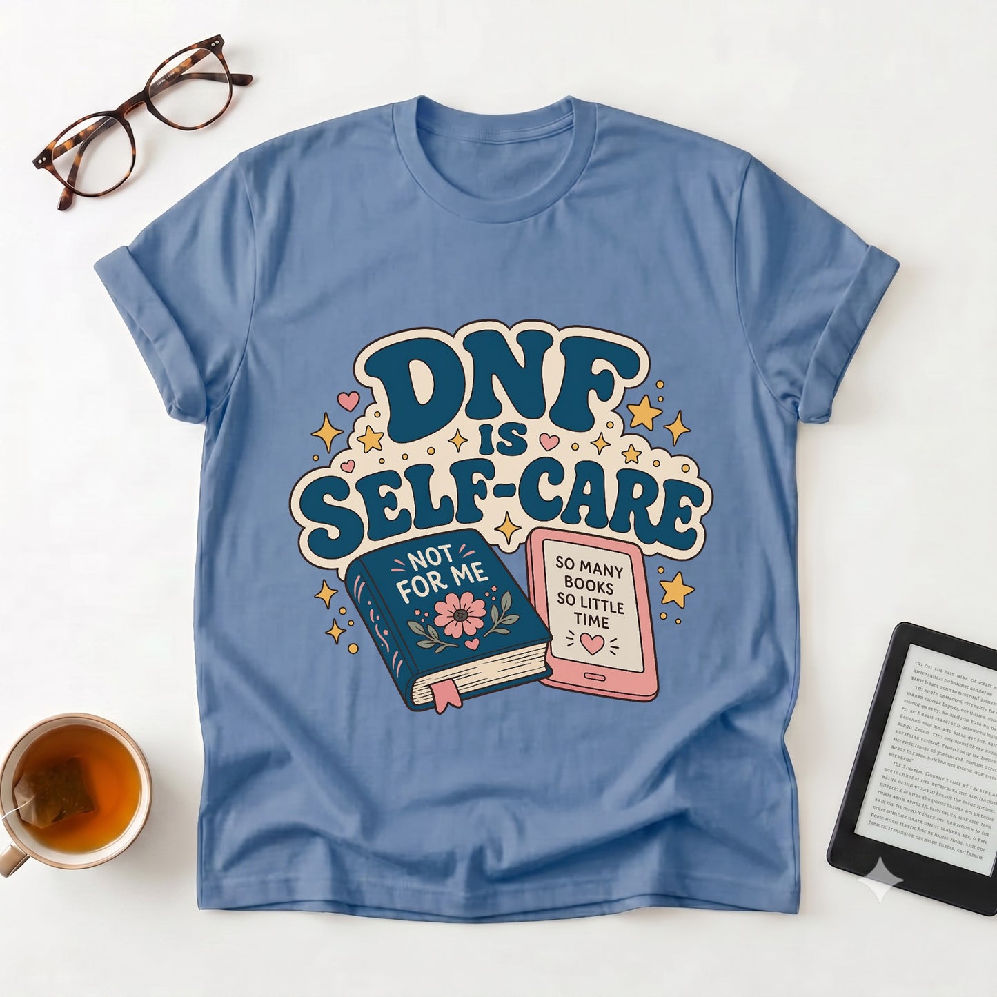 “DNF Is Self-Care” Bookish Graphic Tee