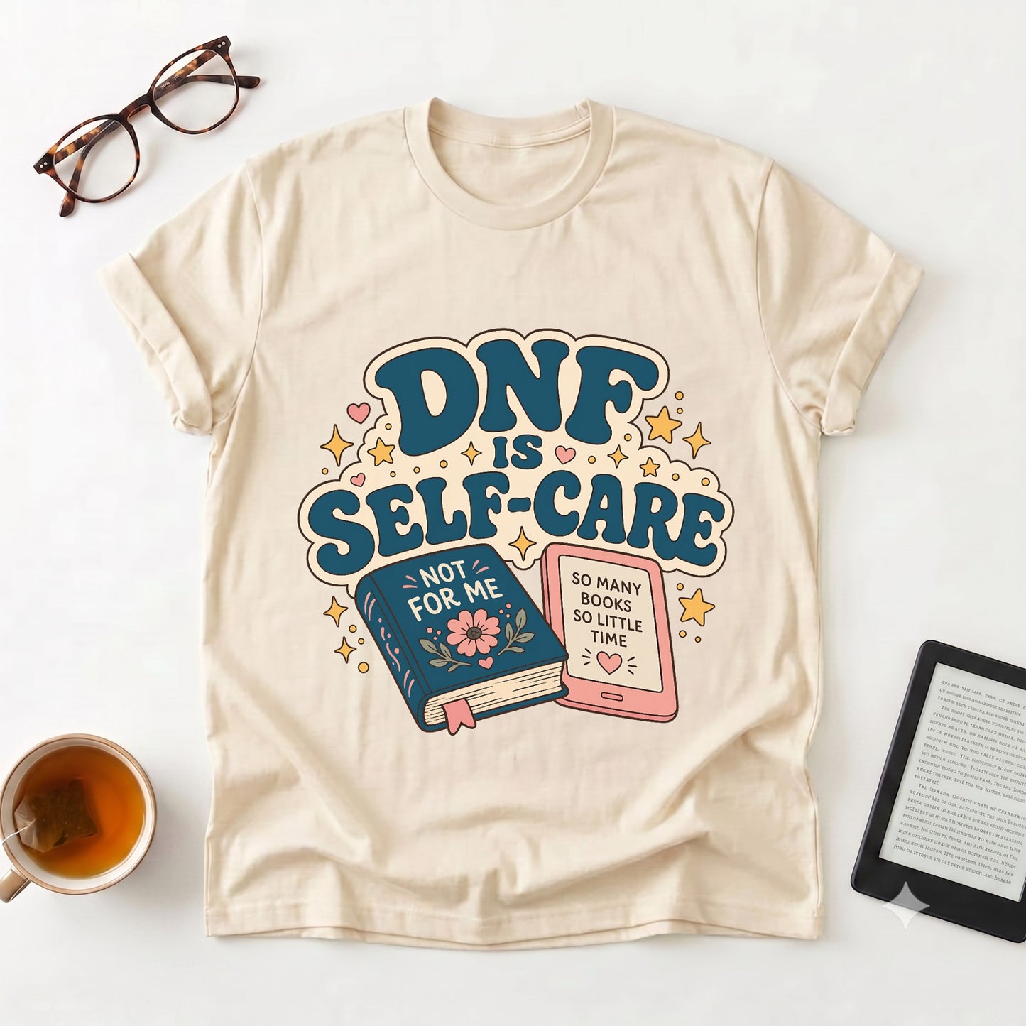 “DNF Is Self-Care” Bookish Graphic Tee