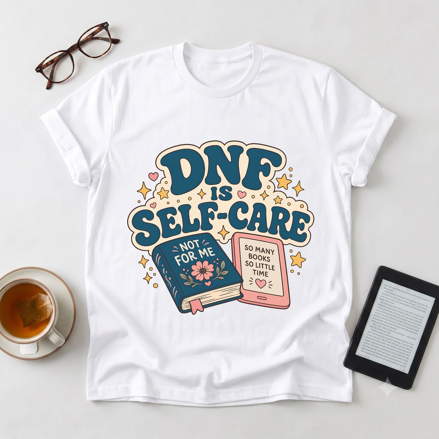 “DNF Is Self-Care” Bookish Graphic Tee