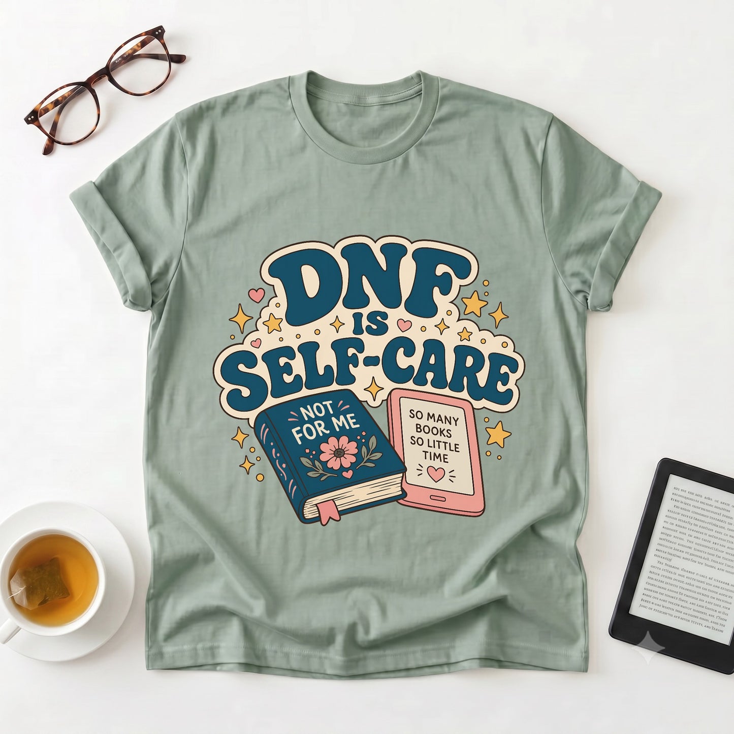 “DNF Is Self-Care” Bookish Graphic Tee