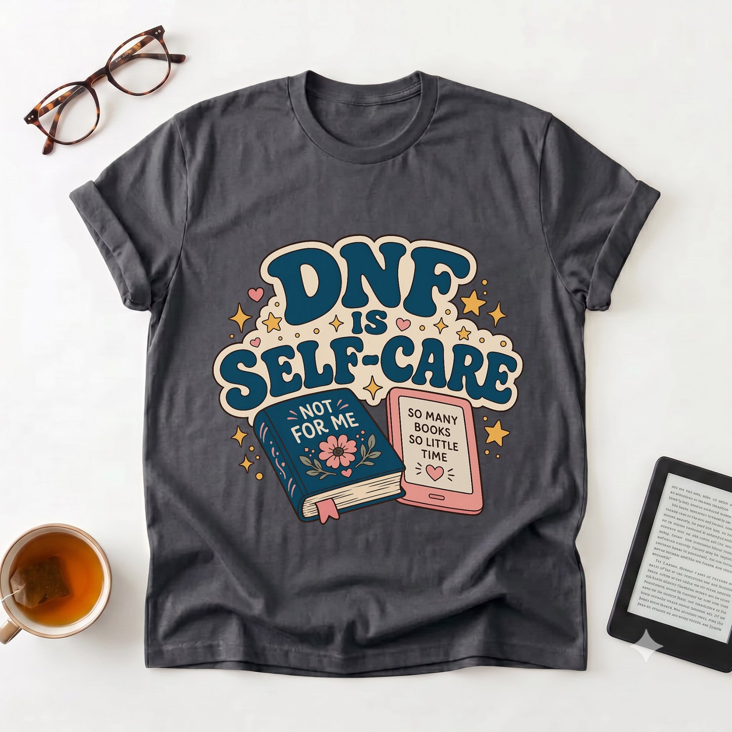 “DNF Is Self-Care” Bookish Graphic Tee