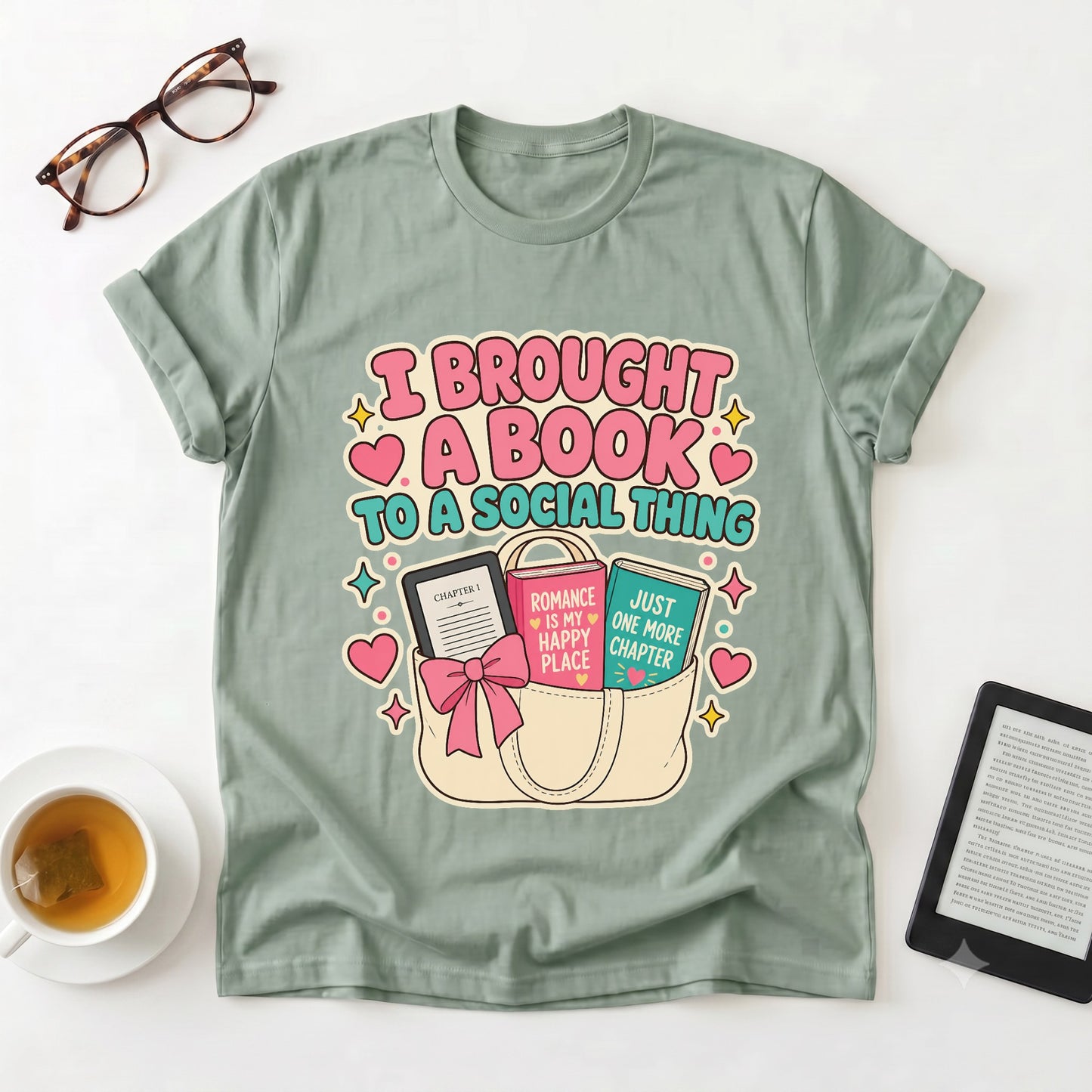 I Brought a Book T-Shirt — Funny Introvert Reader Tee