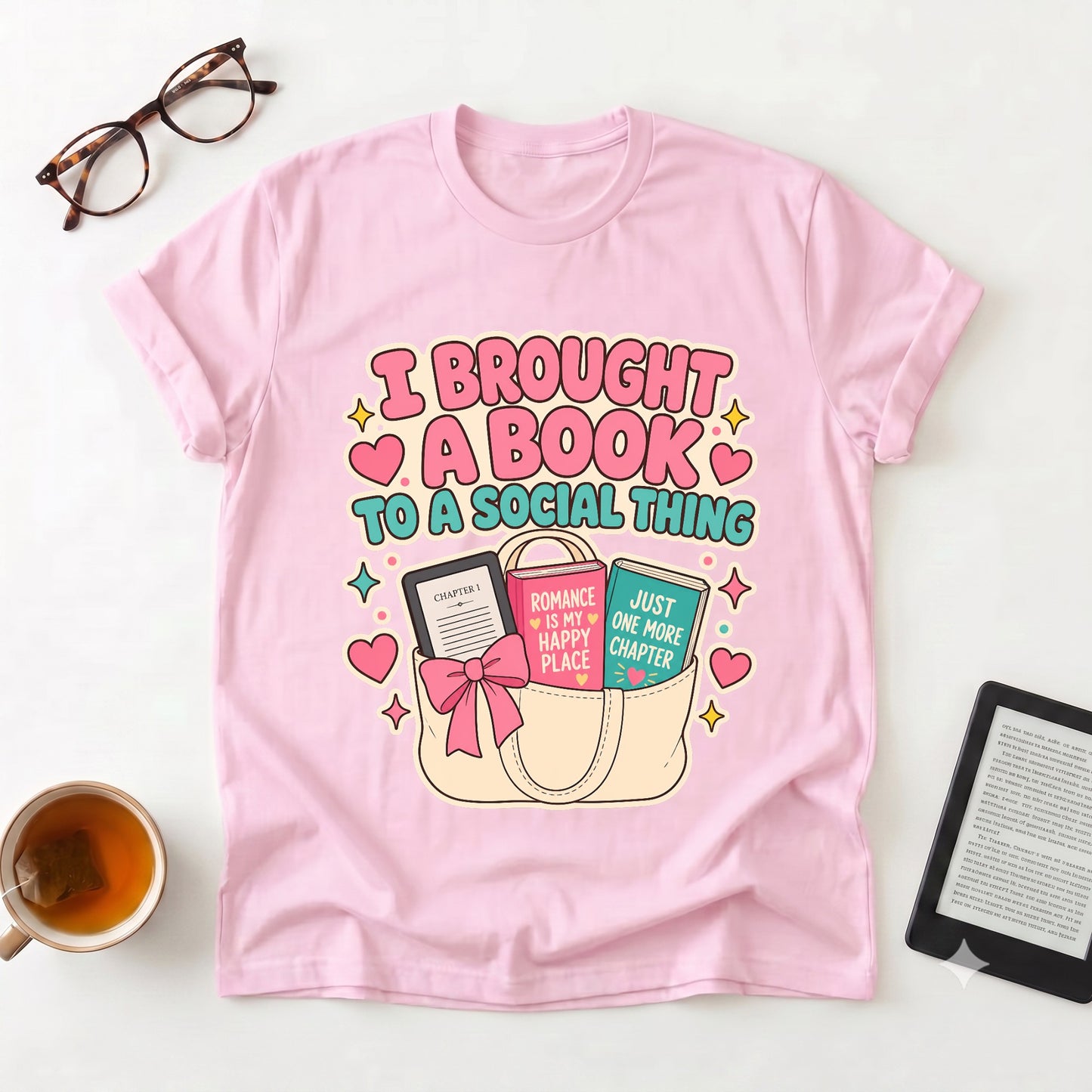 I Brought a Book T-Shirt — Funny Introvert Reader Tee