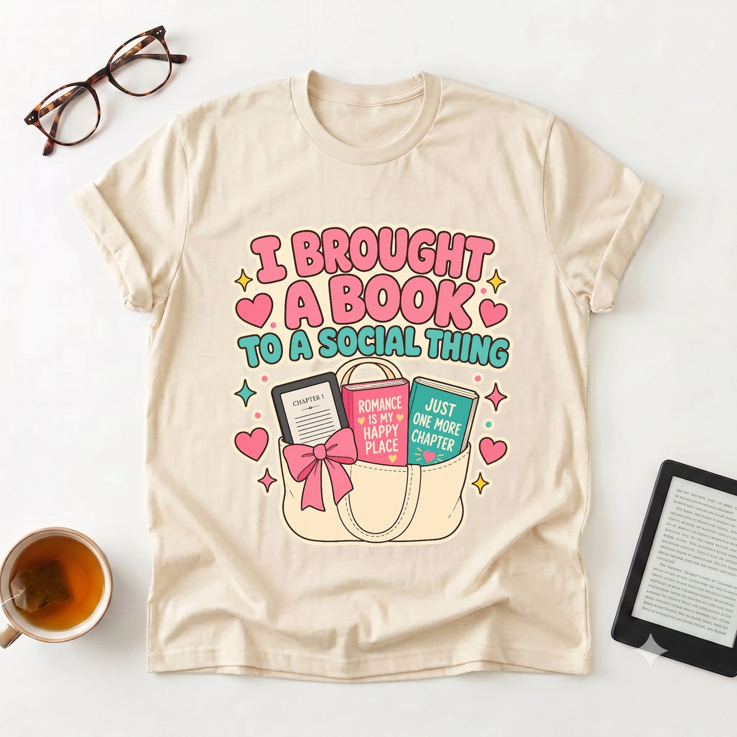 I Brought a Book T-Shirt — Funny Introvert Reader Tee