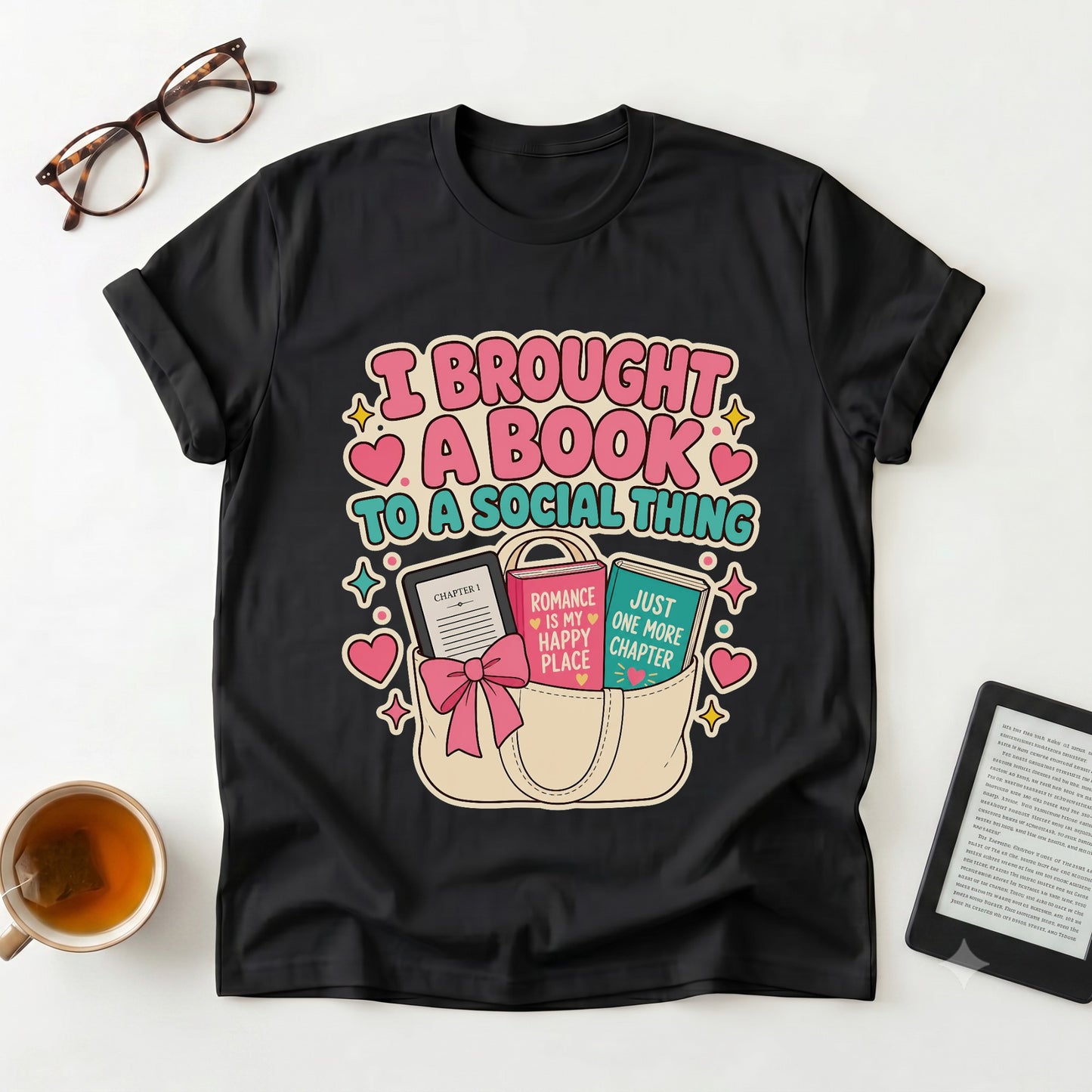 I Brought a Book T-Shirt — Funny Introvert Reader Tee