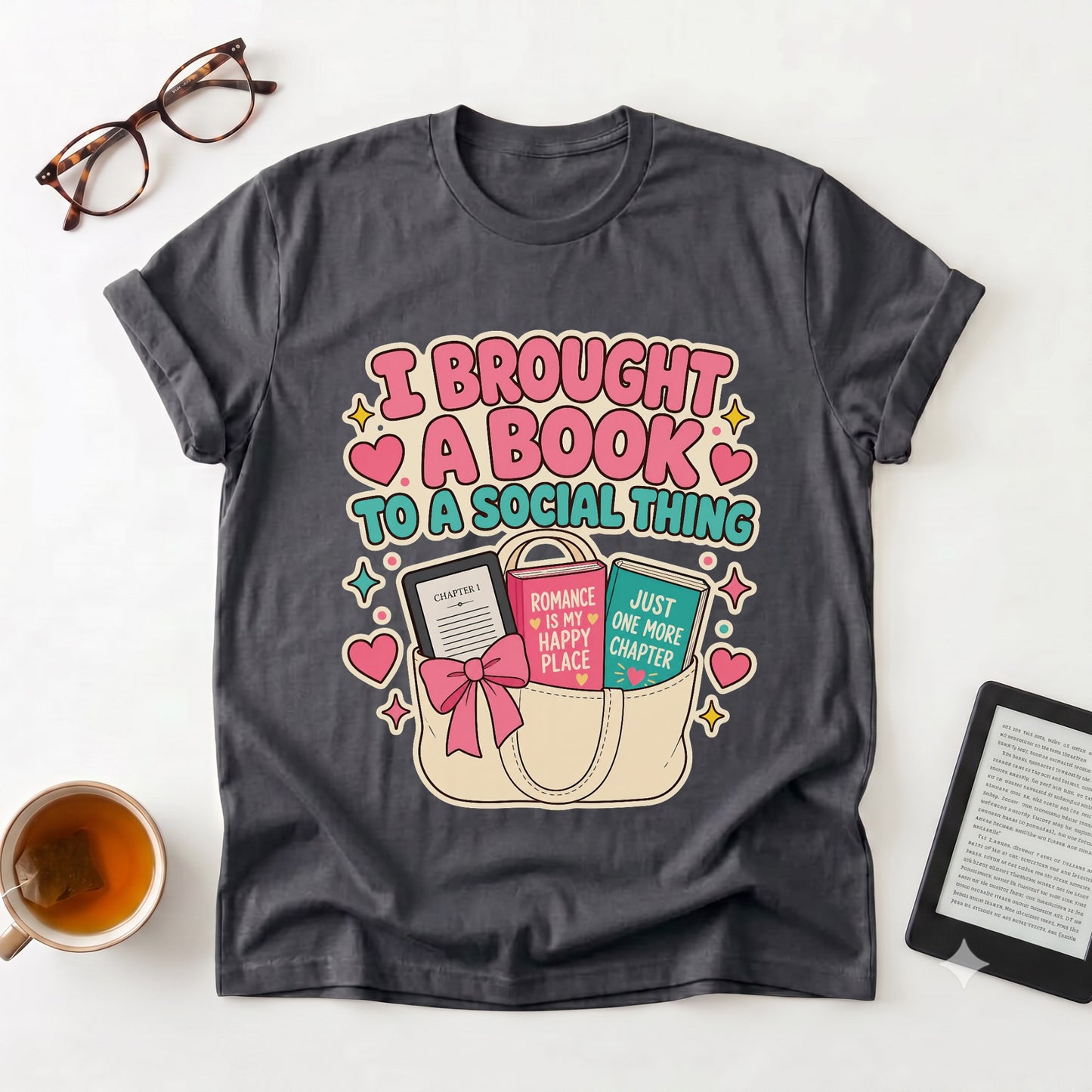 I Brought a Book T-Shirt — Funny Introvert Reader Tee