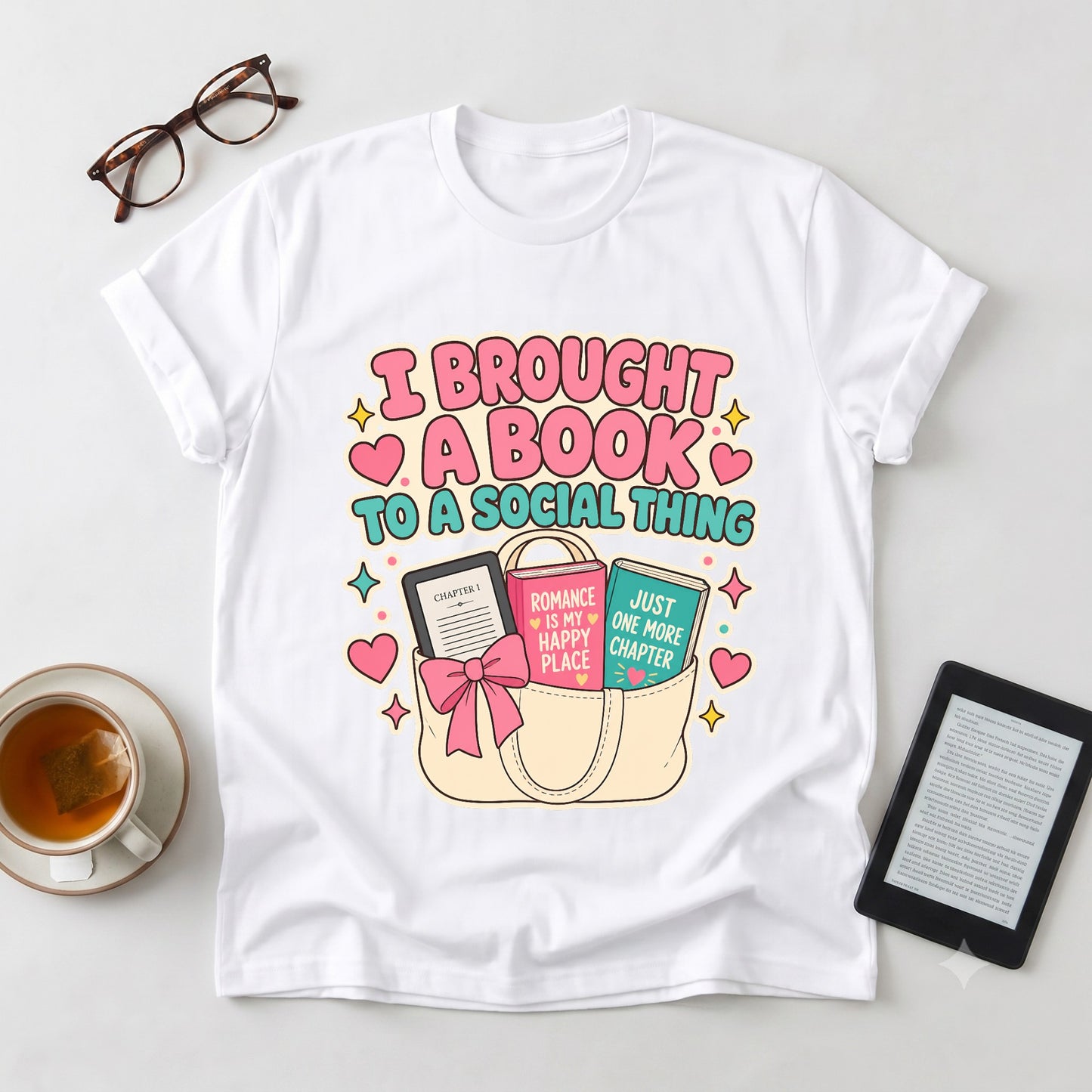 I Brought a Book T-Shirt — Funny Introvert Reader Tee
