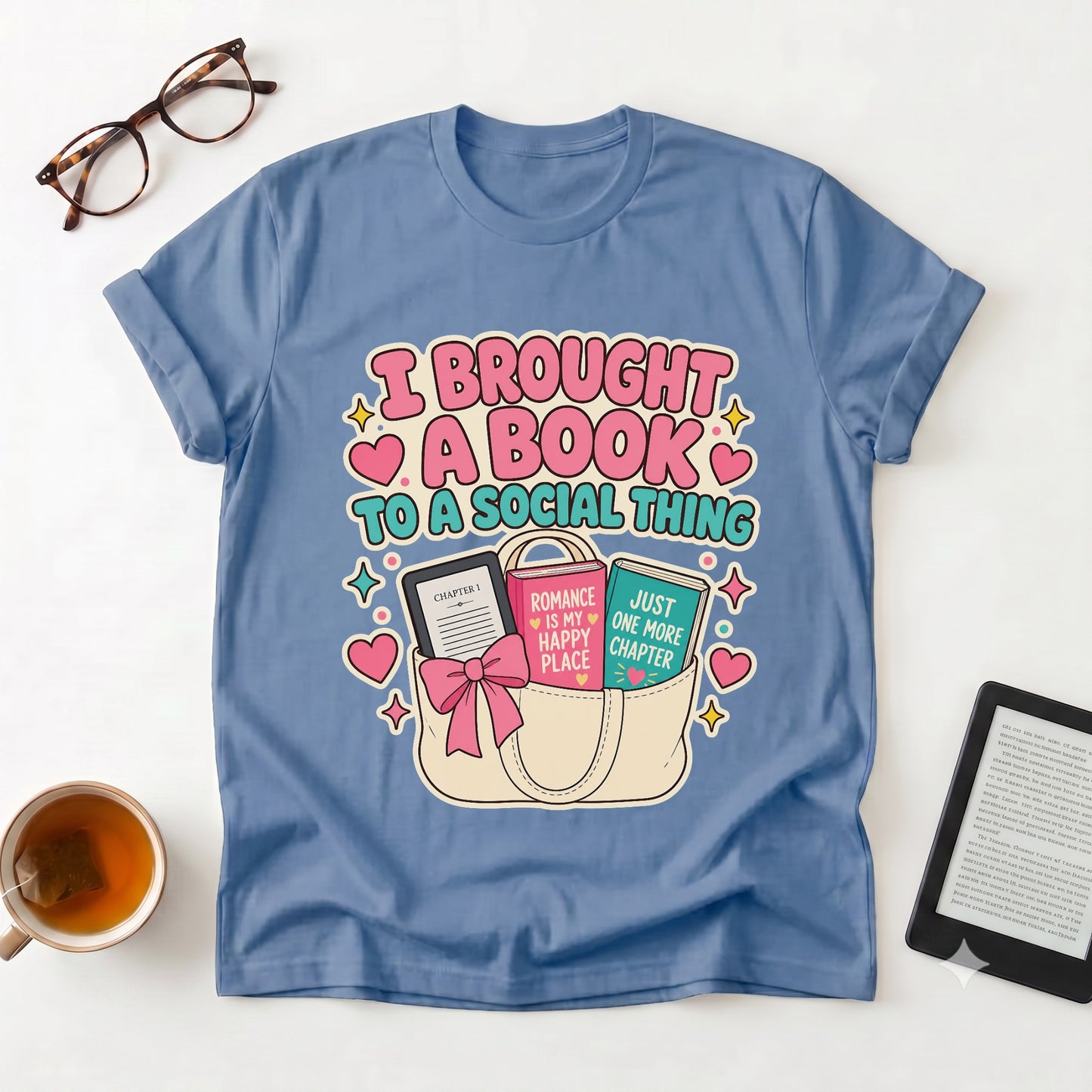 I Brought a Book T-Shirt — Funny Introvert Reader Tee