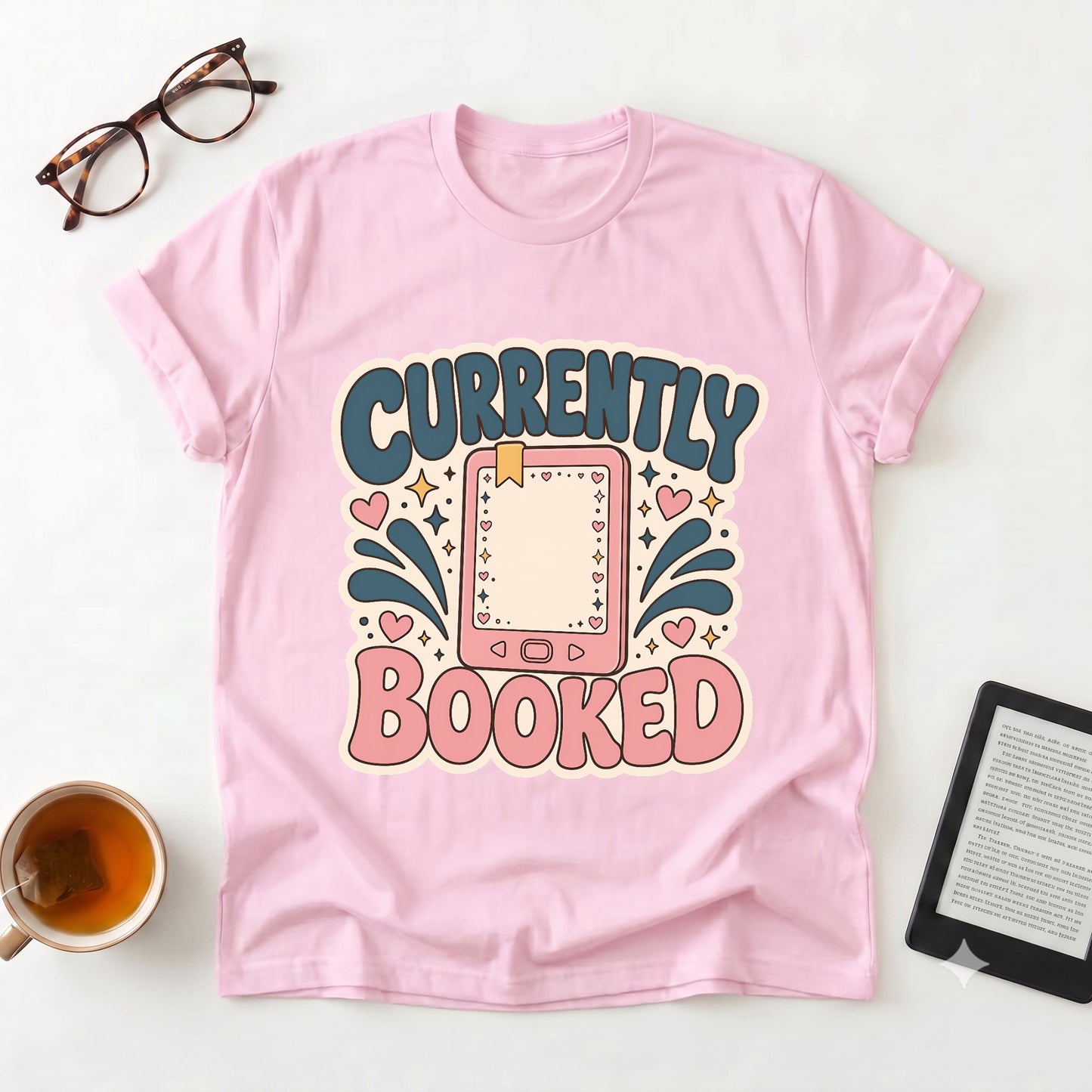Currently Booked — Cute Planner Tee for Book Lovers & Busy Schedulers