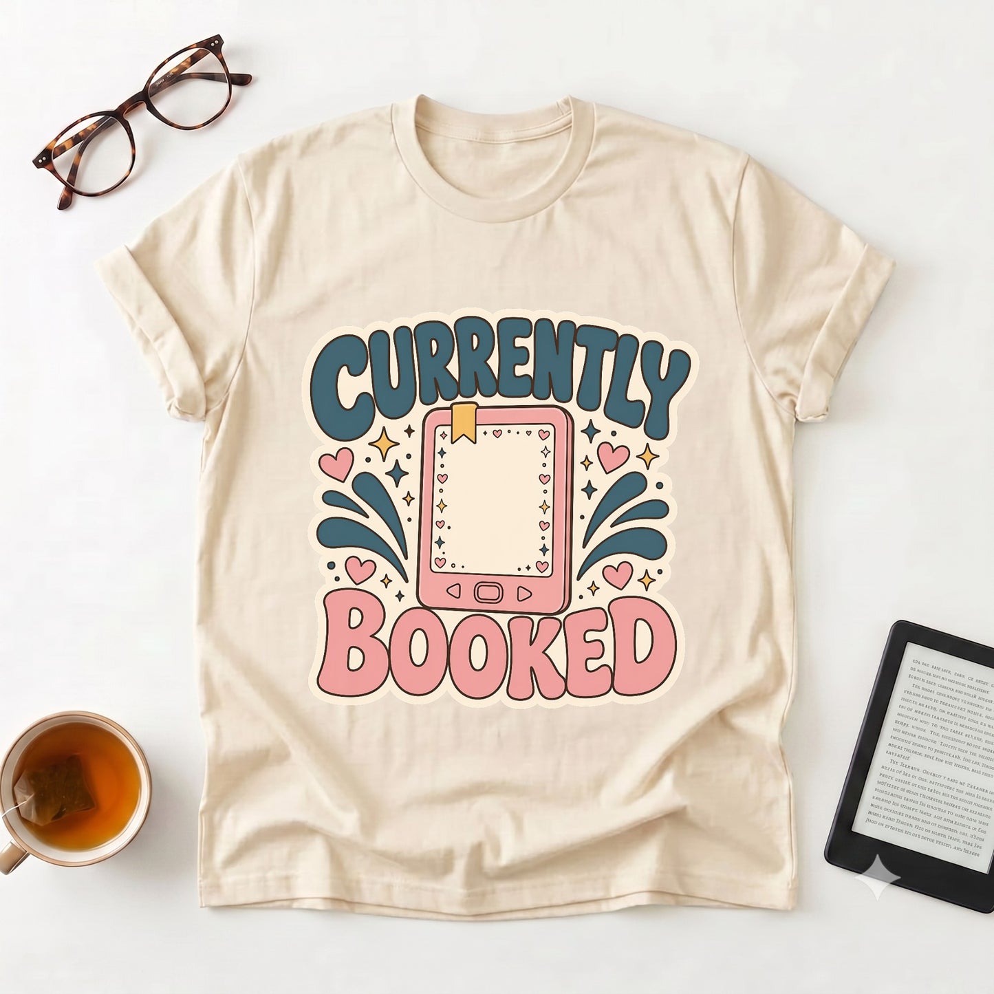 Currently Booked — Cute Planner Tee for Book Lovers & Busy Schedulers