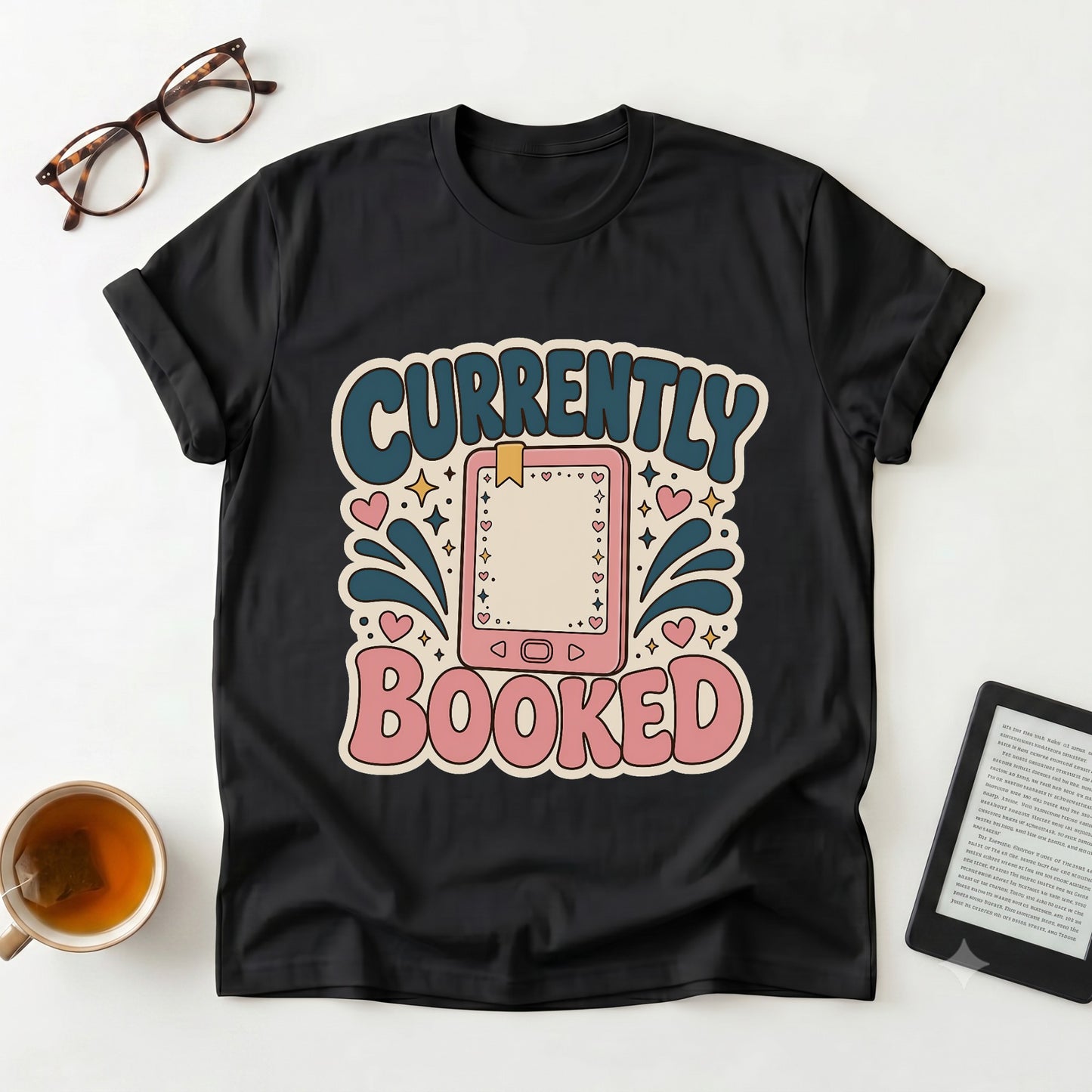 Currently Booked — Cute Planner Tee for Book Lovers & Busy Schedulers