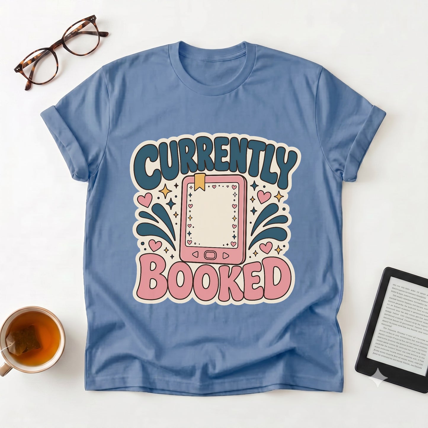 Currently Booked — Cute Planner Tee for Book Lovers & Busy Schedulers