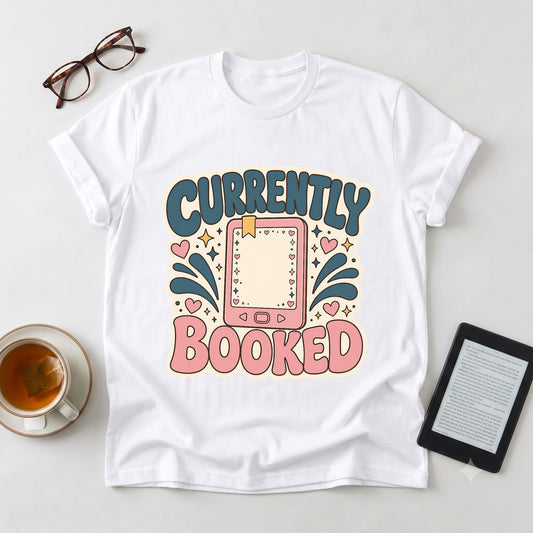 Currently Booked — Cute Planner Tee for Book Lovers & Busy Schedulers