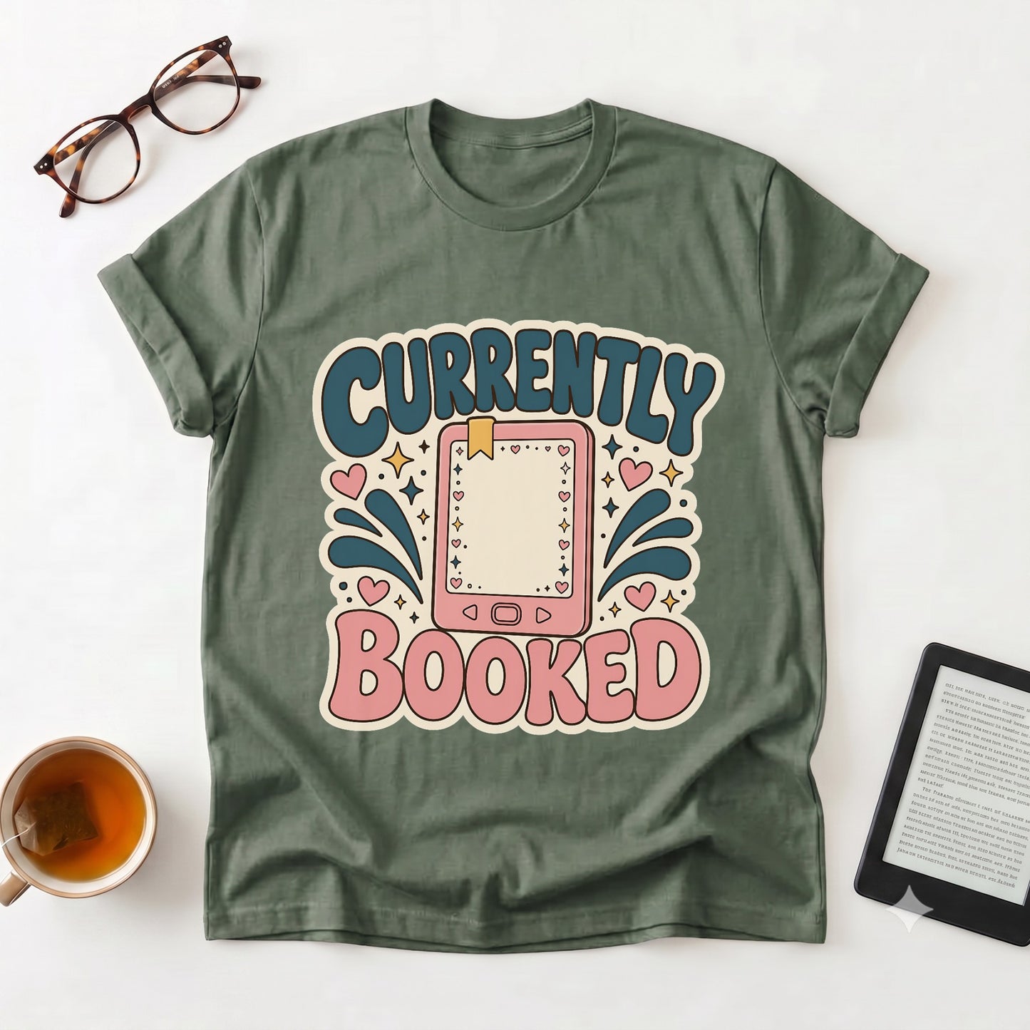 Currently Booked — Cute Planner Tee for Book Lovers & Busy Schedulers