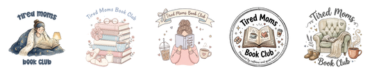 Tired Moms Book Club PNG Bundle — 5 Cozy Bookish Sublimation Designs for Shirts, Mugs & More